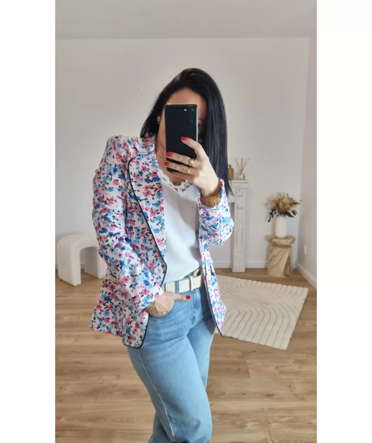 La boutique de Lilie Vestes>BLAZER SABRINA Bleu