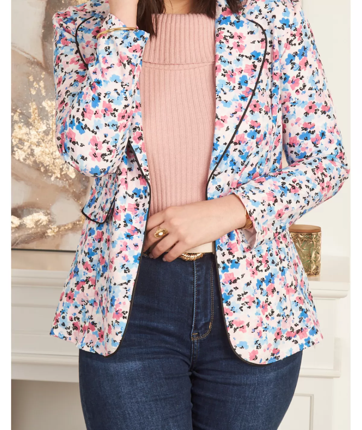 La boutique de Lilie Vestes>BLAZER SABRINA Bleu
