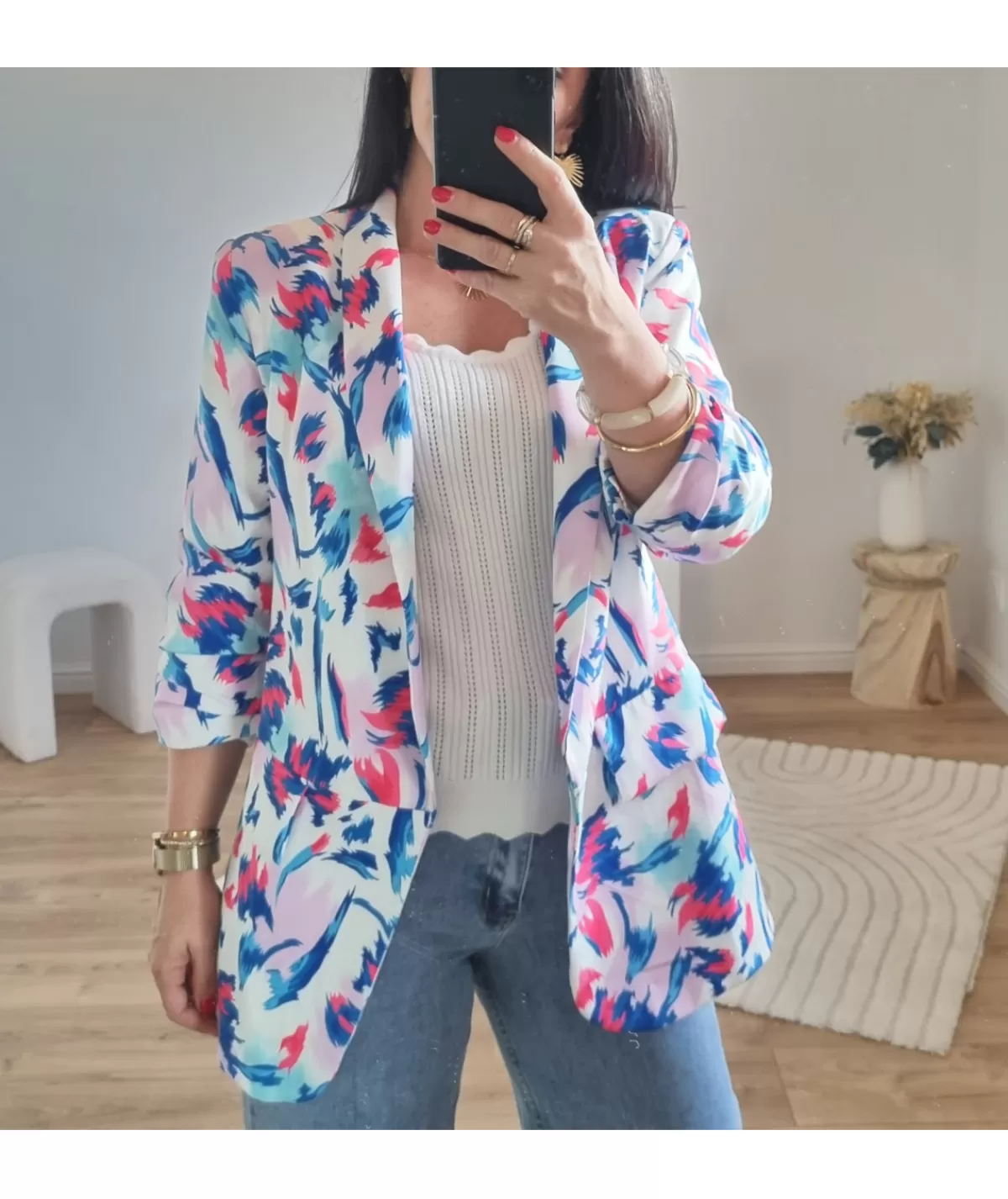 La boutique de Lilie Vestes>BLAZER SANDRA Bleu