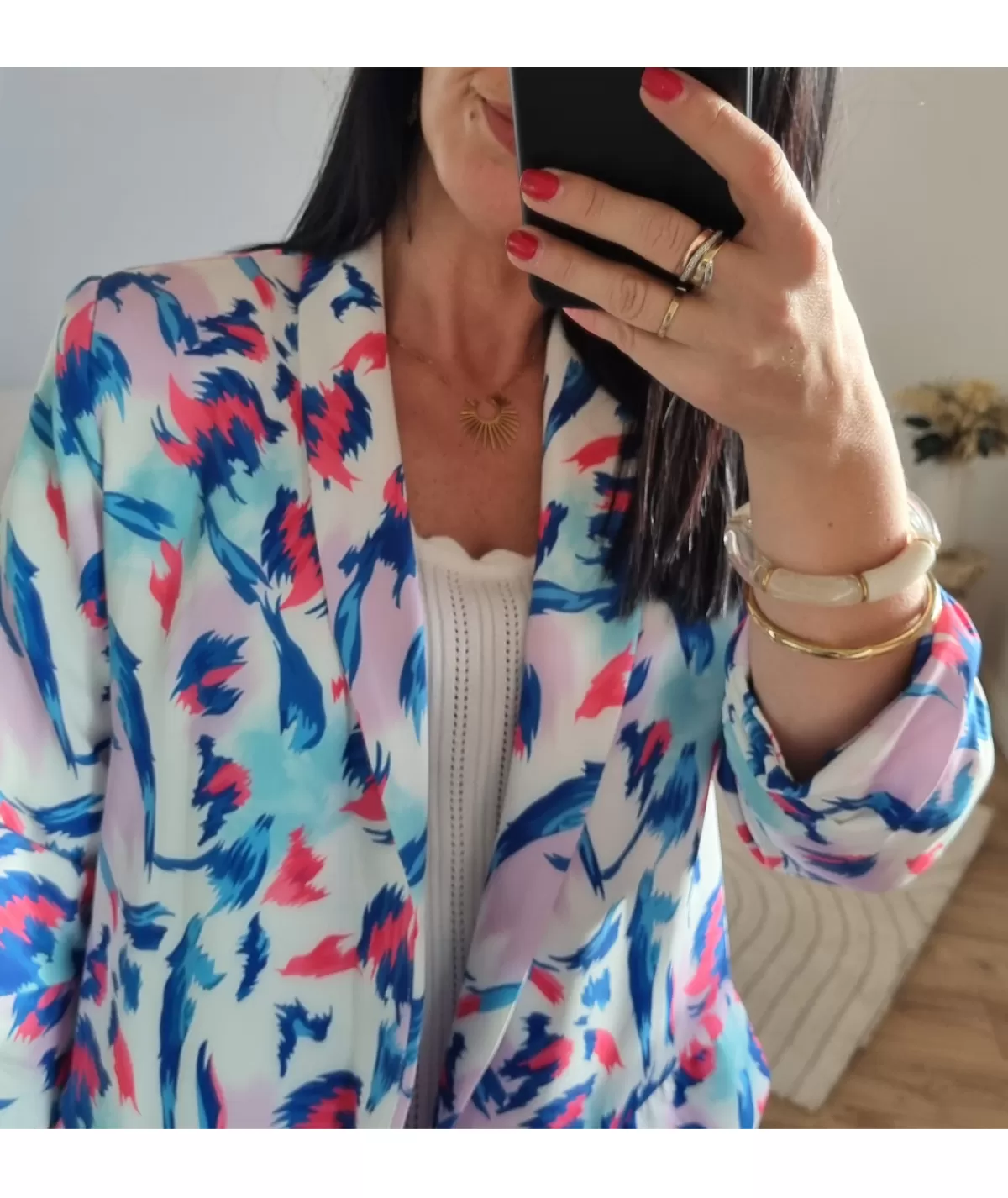 La boutique de Lilie Vestes>BLAZER SANDRA Bleu