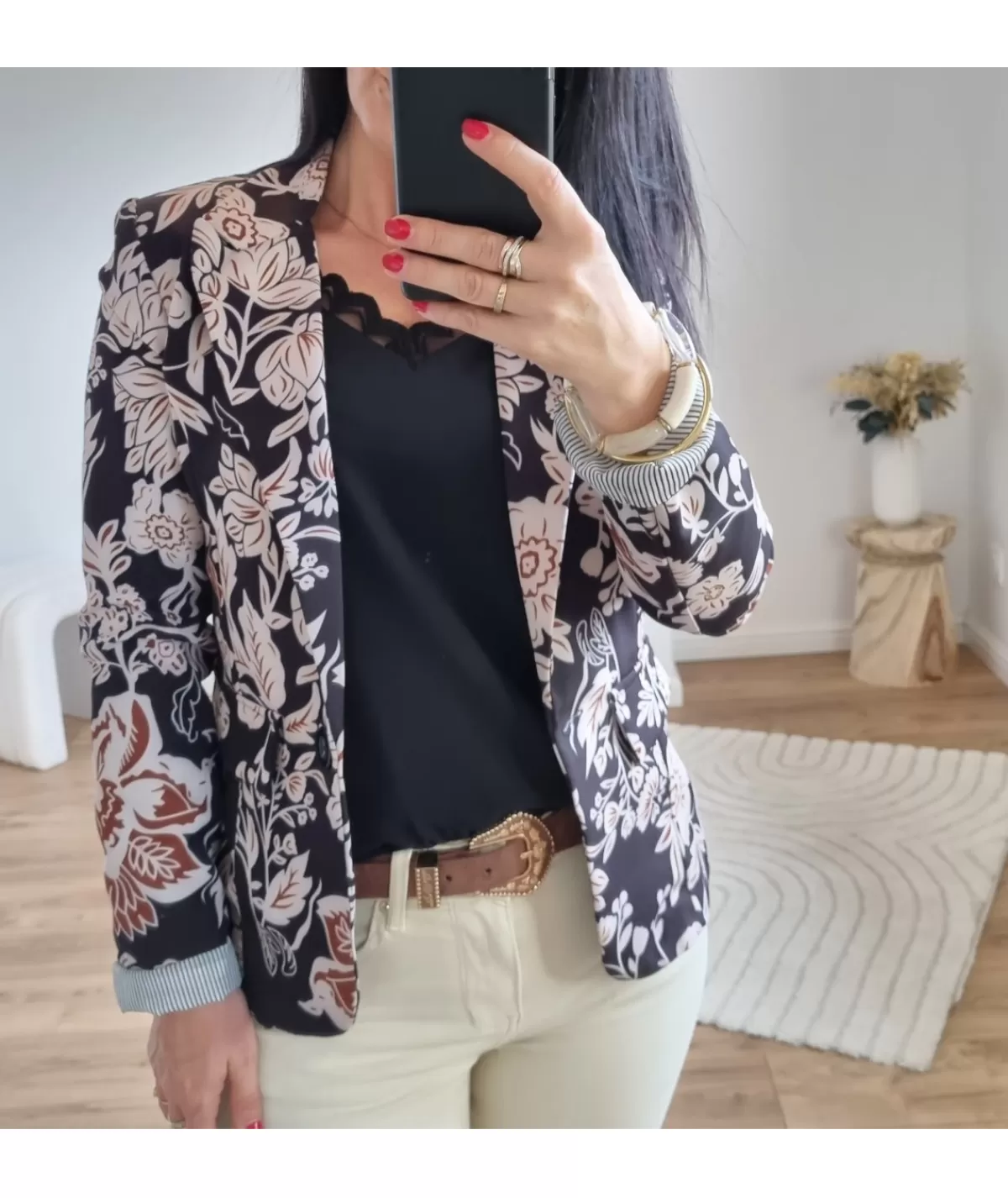 La boutique de Lilie Vestes>BLAZER TANIA Noir
