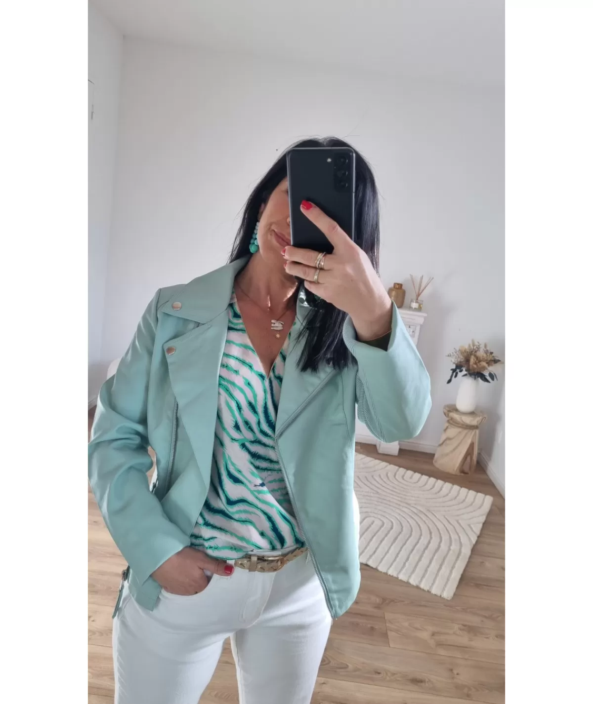 La boutique de Lilie Tops / Blouses>BLOUSE BRENDA Vert