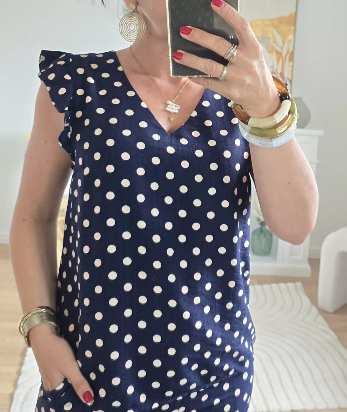 La boutique de Lilie Tops / Blouses>BLOUSE DEBRA Marine