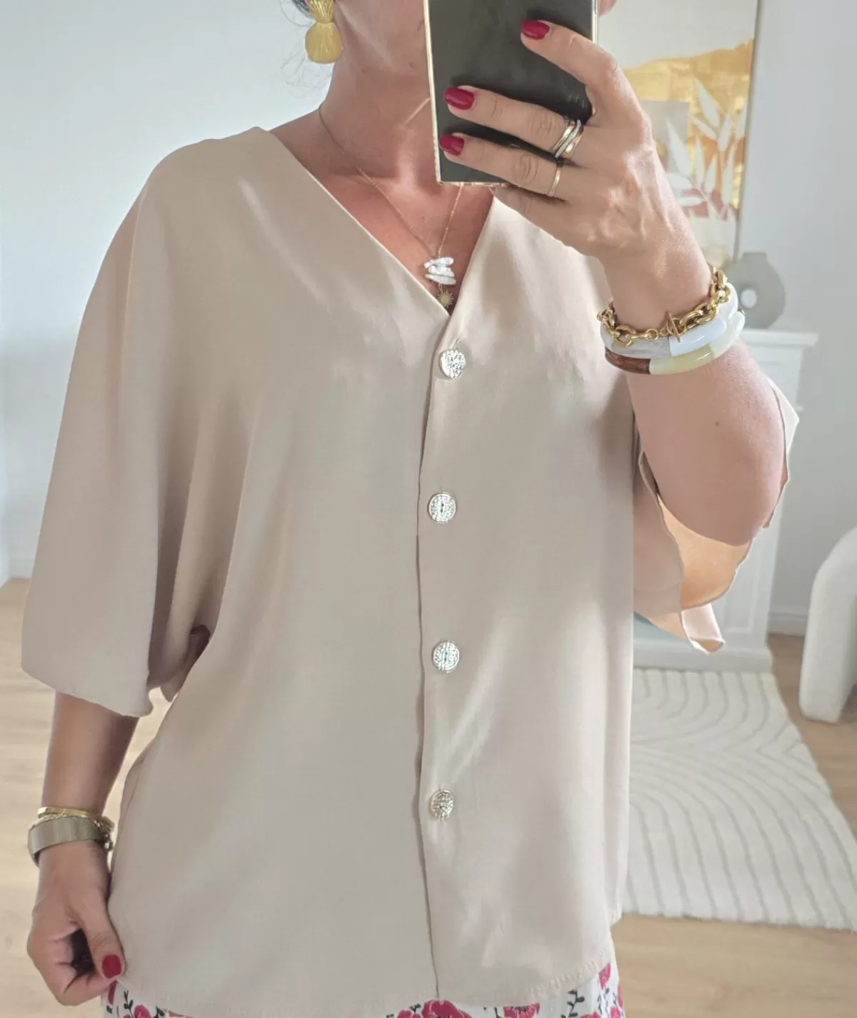 La boutique de Lilie Tops / Blouses>BLOUSE DONATIEN Beige