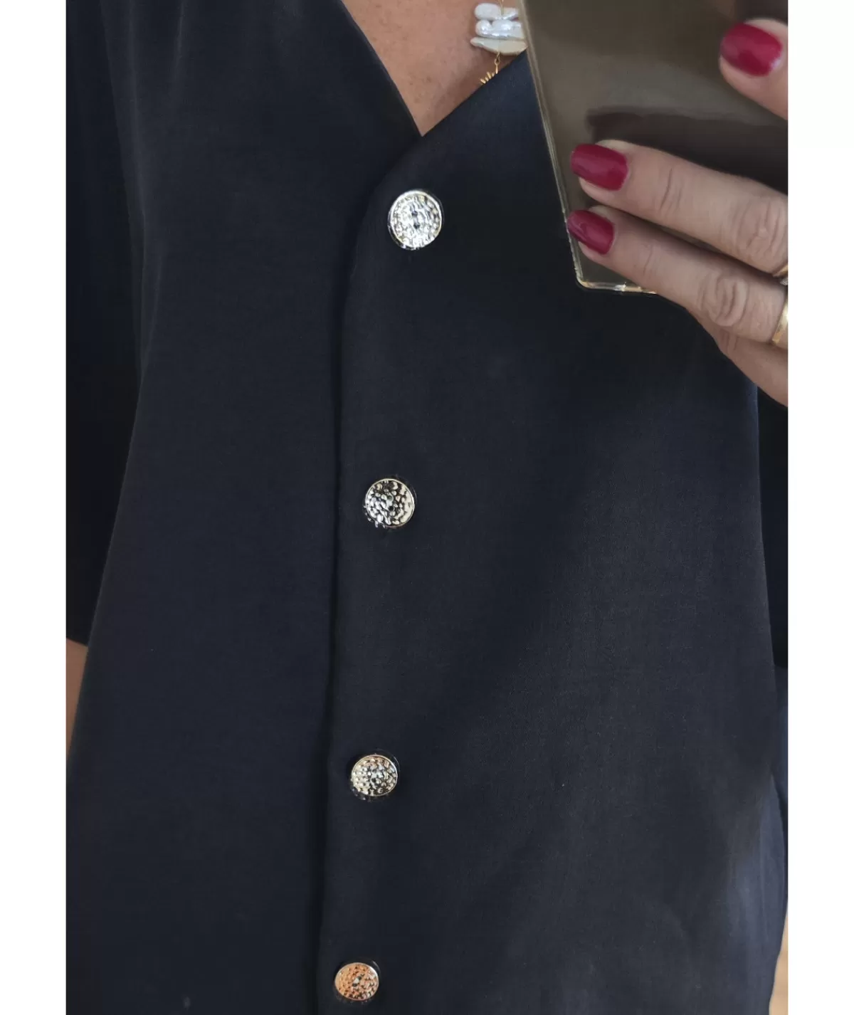 La boutique de Lilie Tops / Blouses>BLOUSE DONATIEN Noir