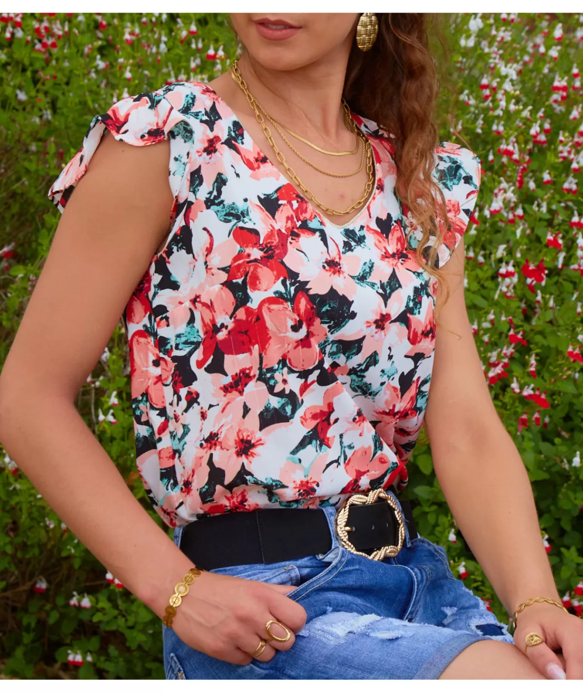 La boutique de Lilie Tops / Blouses>BLOUSE DORIANE Rose