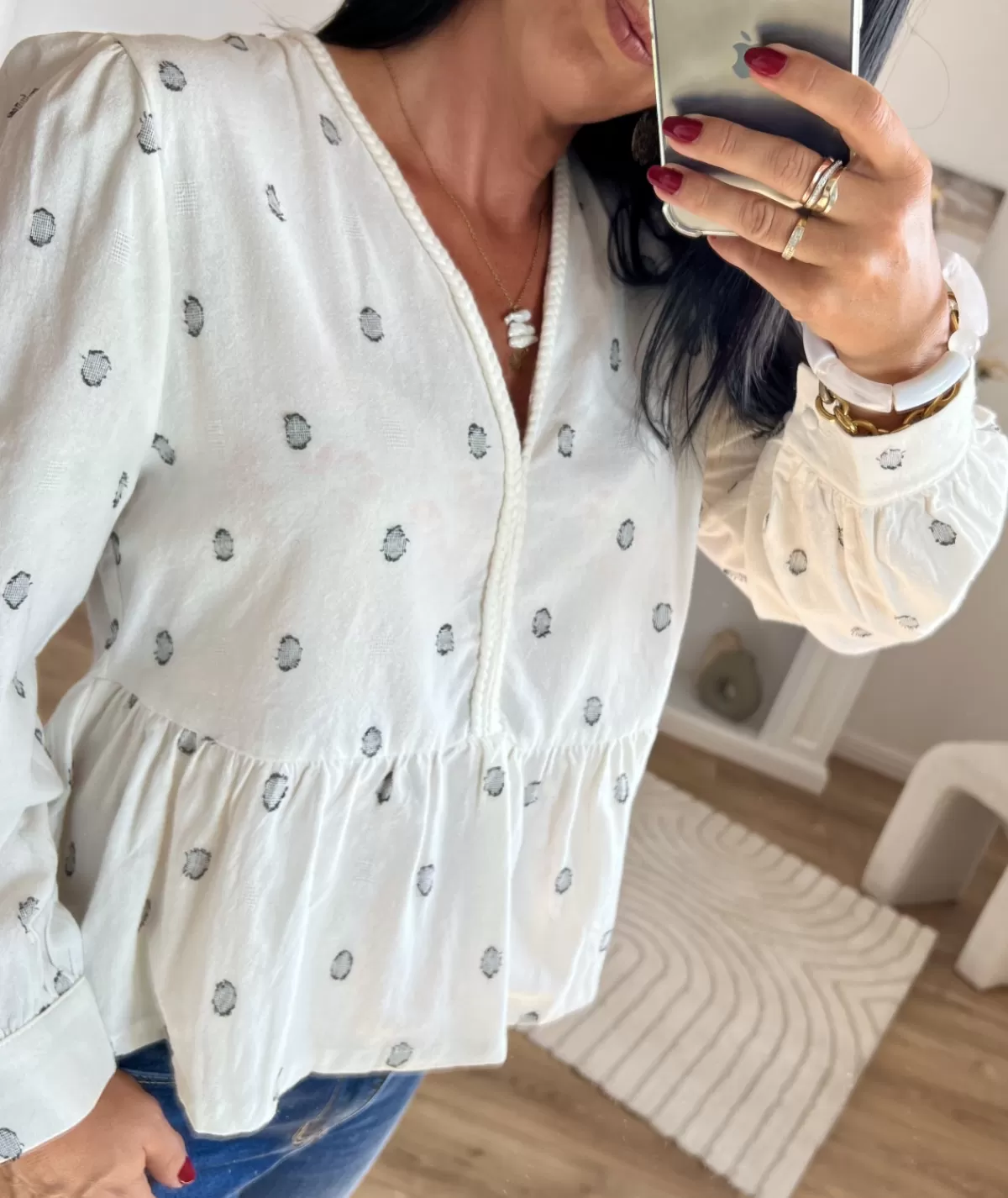 La boutique de Lilie Tops / Blouses>BLOUSE DYLAN Blanc