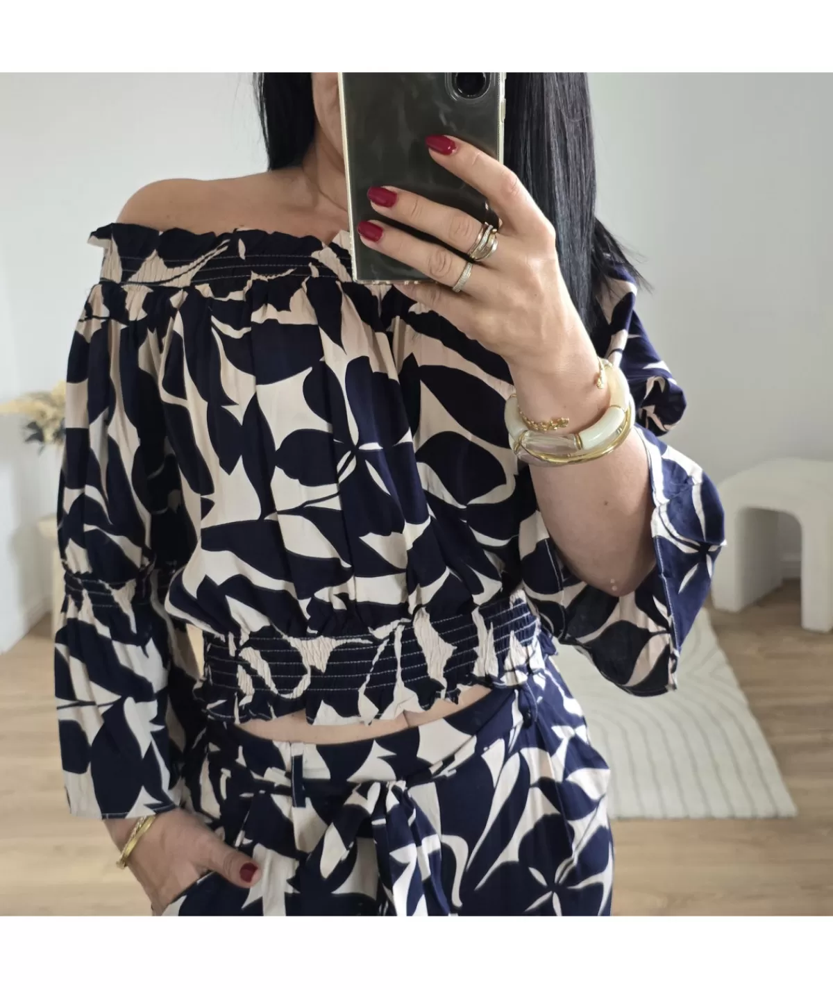 La boutique de Lilie Tops / Blouses>BLOUSE EULALIE Marine