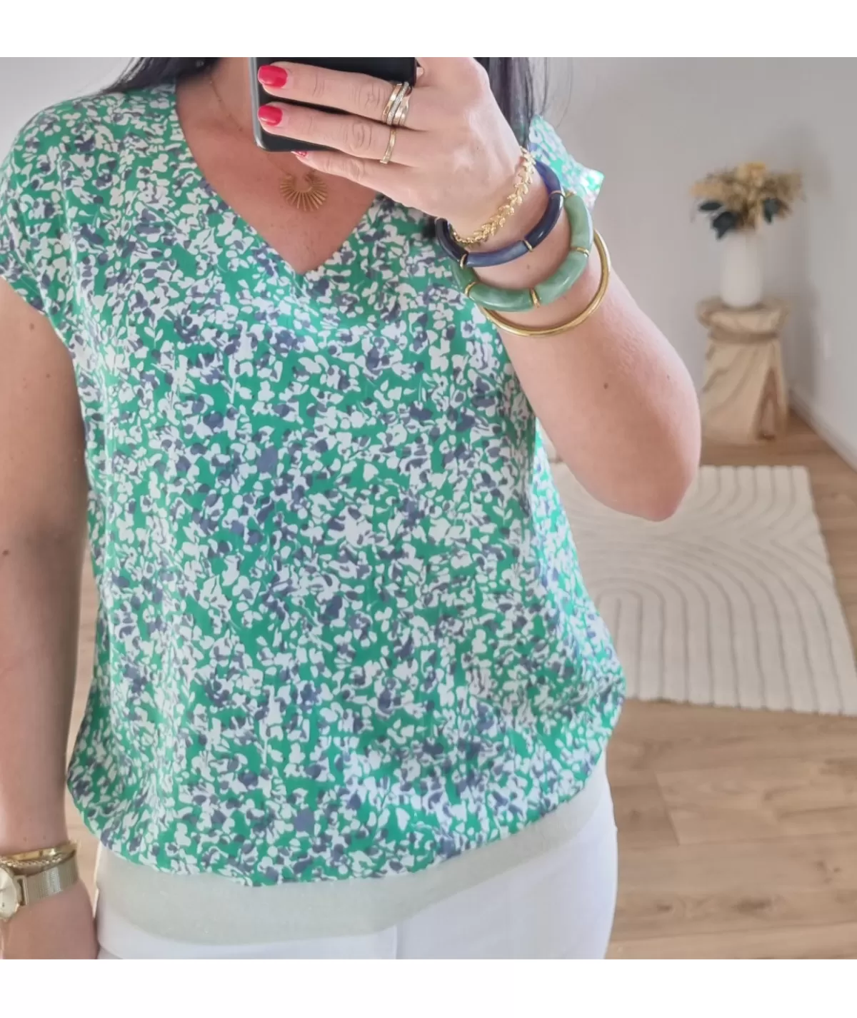 La boutique de Lilie Tops / Blouses>BLOUSE GAELLA Bleu