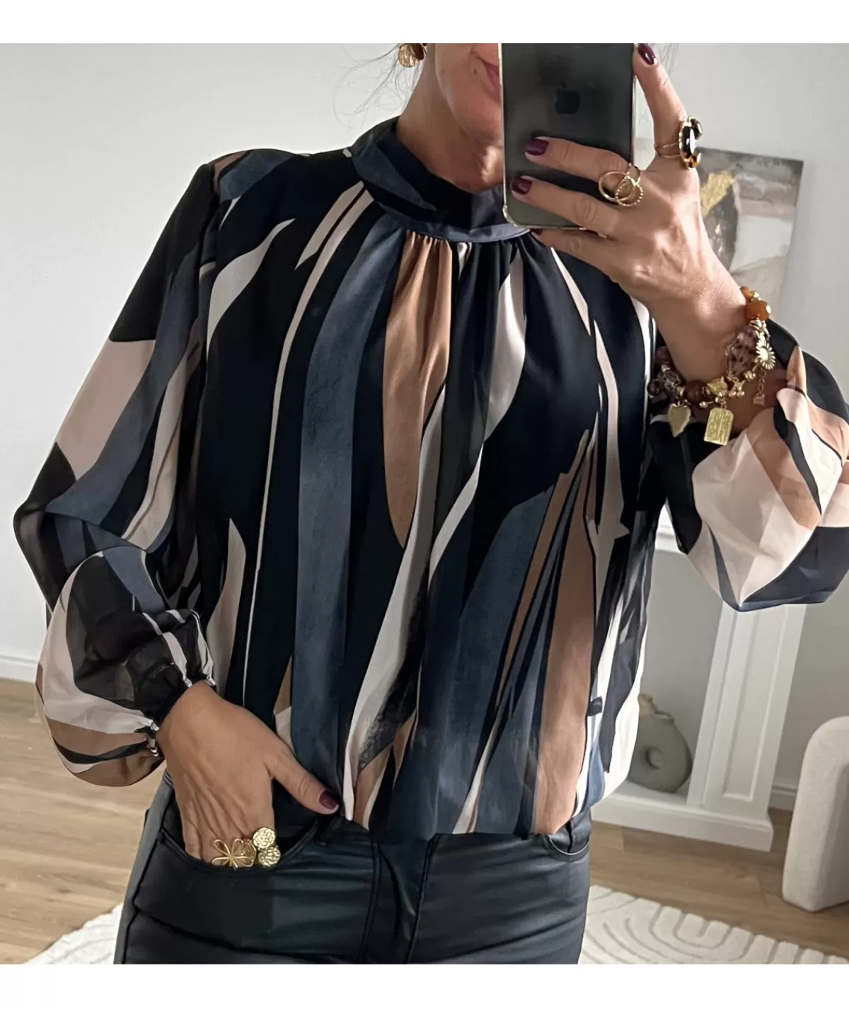 La boutique de Lilie Tops / Blouses>BLOUSE GISELE Noir