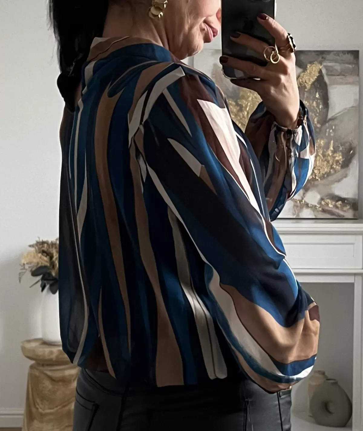 La boutique de Lilie Tops / Blouses>BLOUSE GISELE Bleu