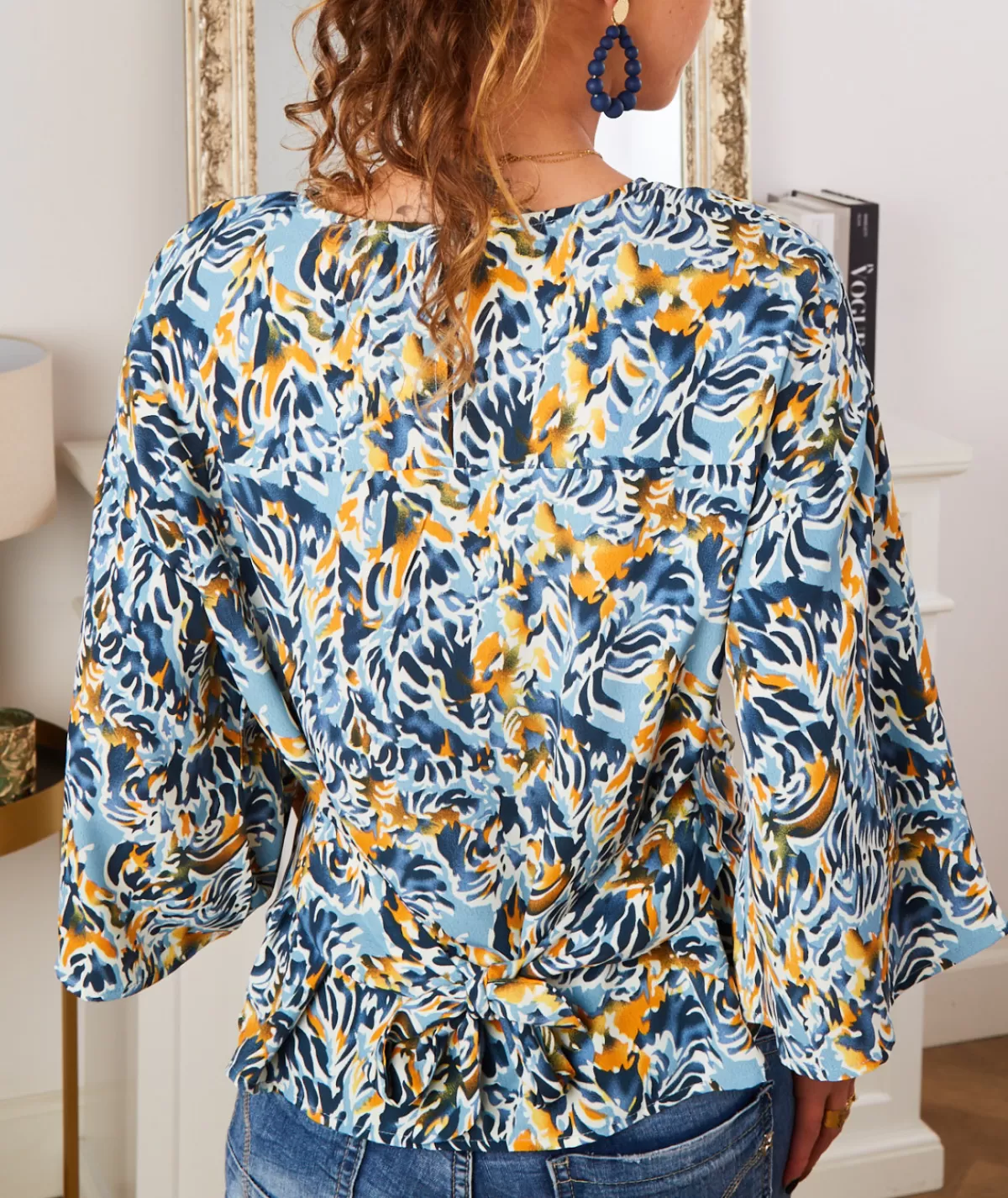 La boutique de Lilie Tops / Blouses>BLOUSE IDYLLE Bleu