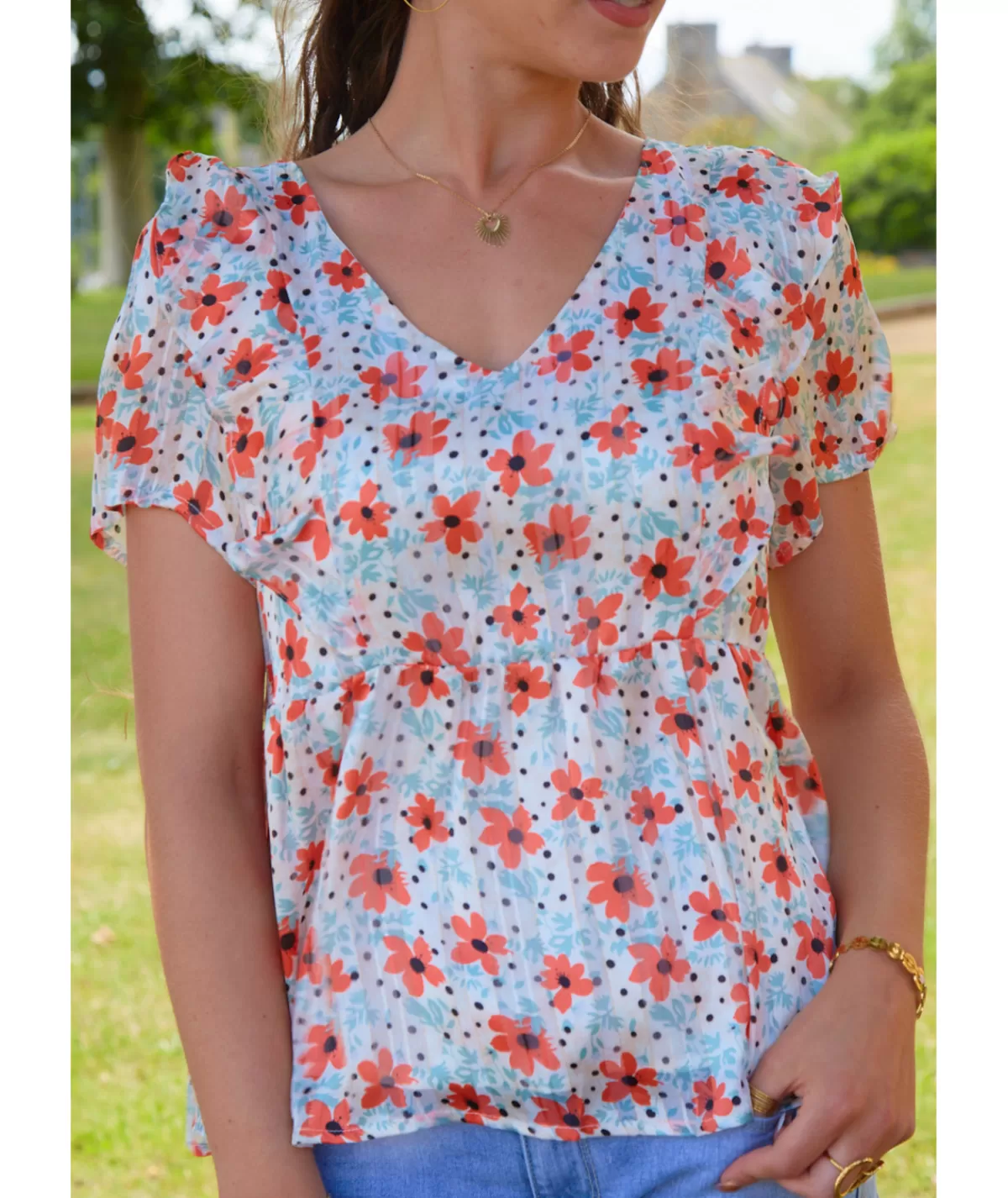 La boutique de Lilie Tops / Blouses>BLOUSE IRIS Blanc