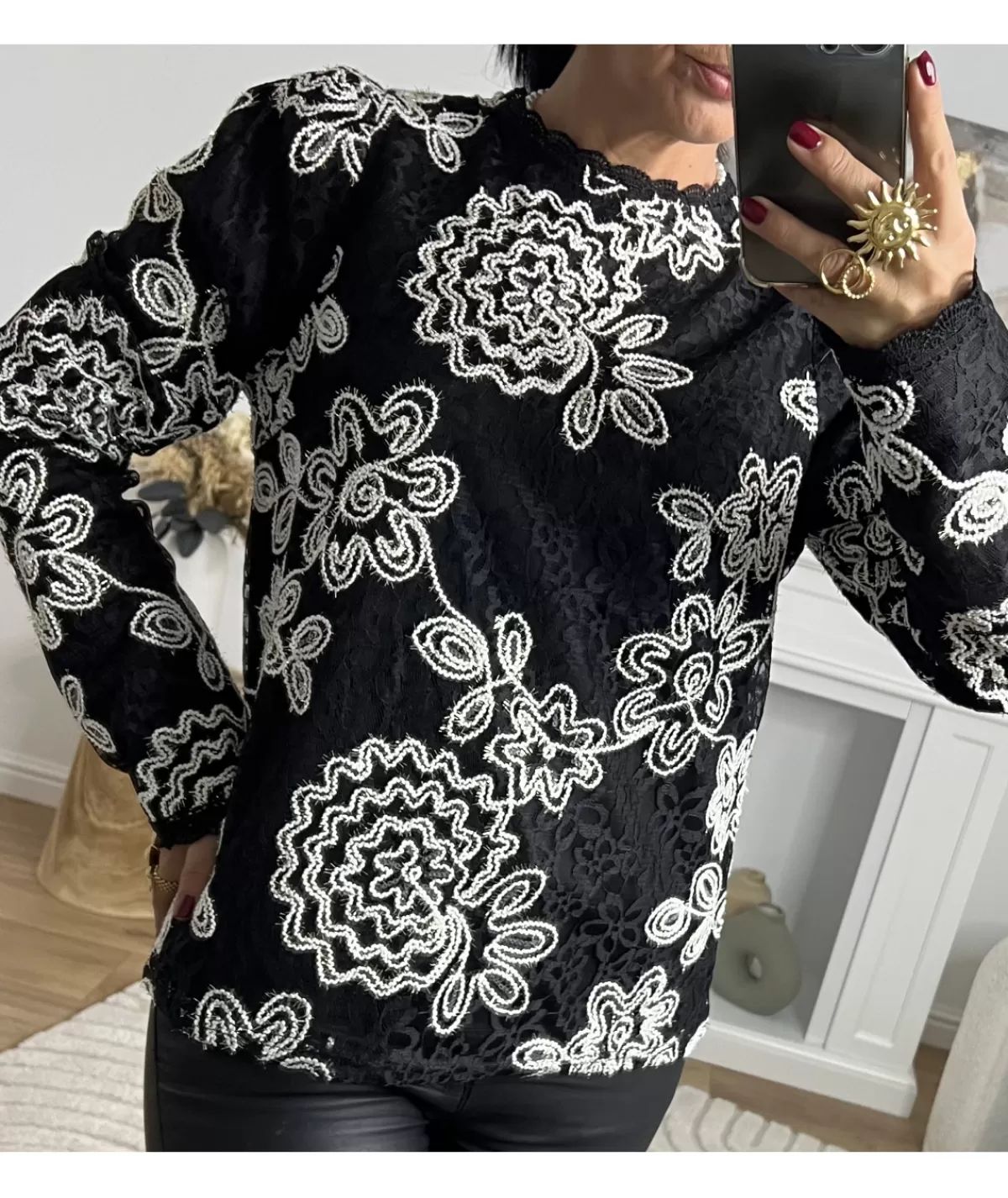 La boutique de Lilie Tops / Blouses>BLOUSE ISADORA Noir