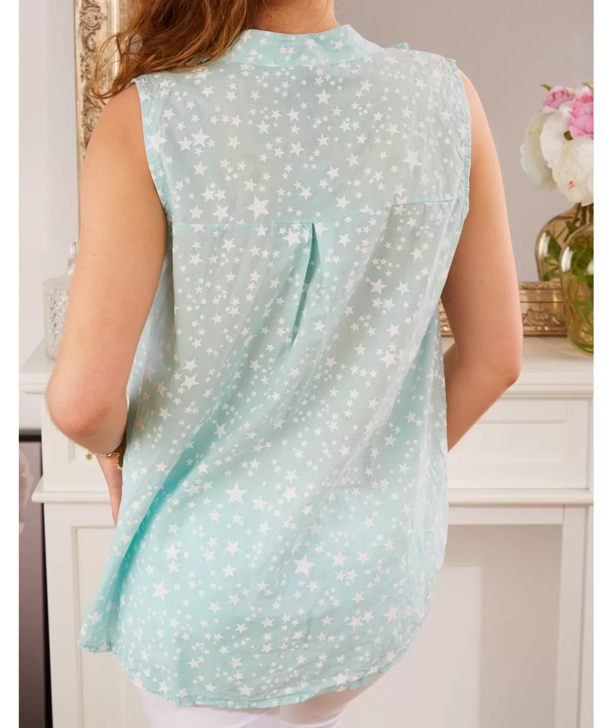La boutique de Lilie Tops / Blouses>BLOUSE JADY VERT D EAU Vertdeau