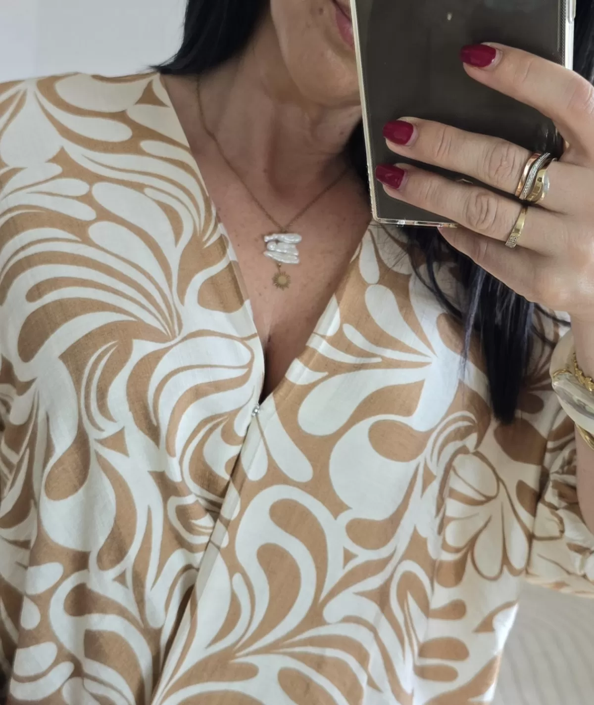 La boutique de Lilie Tops / Blouses>BLOUSE JEREMIA Camel