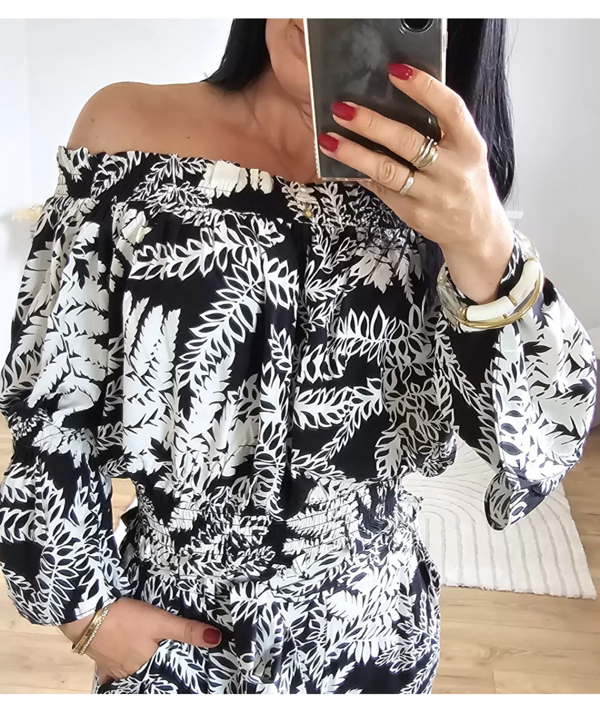 La boutique de Lilie Tops / Blouses>BLOUSE JOSEPHINE Noir