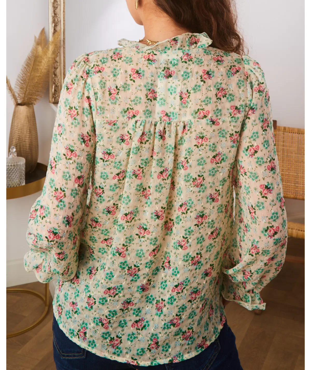 La boutique de Lilie Tops / Blouses>BLOUSE LAURA Vert