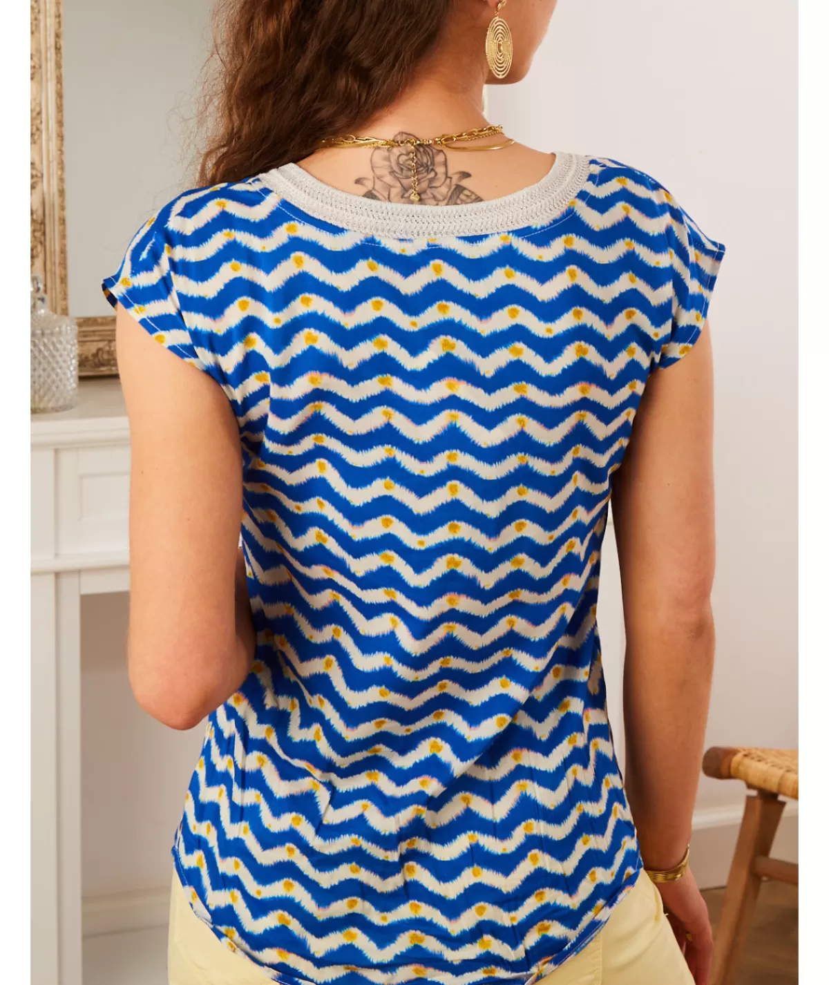 La boutique de Lilie Tops / Blouses>BLOUSE LOANA Bleu