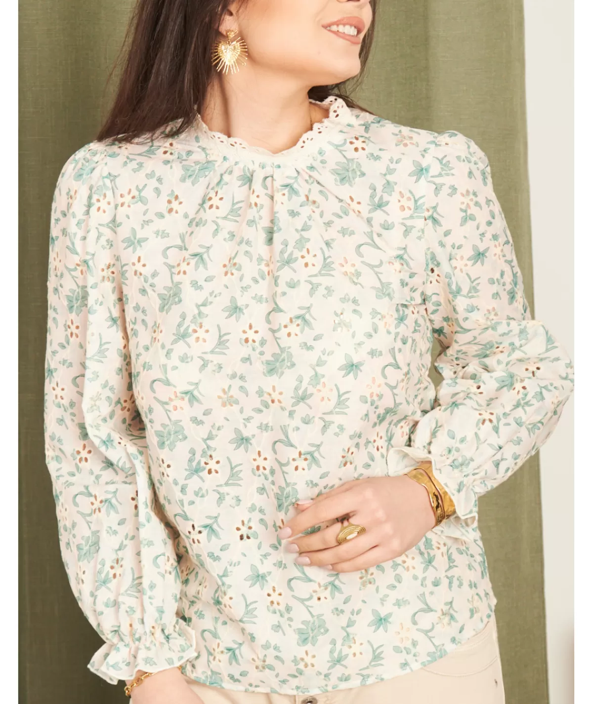 La boutique de Lilie Tops / Blouses>BLOUSE LUCIANA Blanc