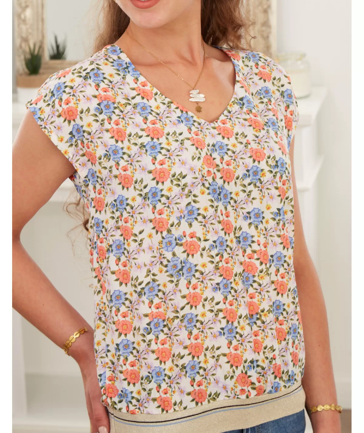 La boutique de Lilie Tops / Blouses>BLOUSE NATACHA Blanc