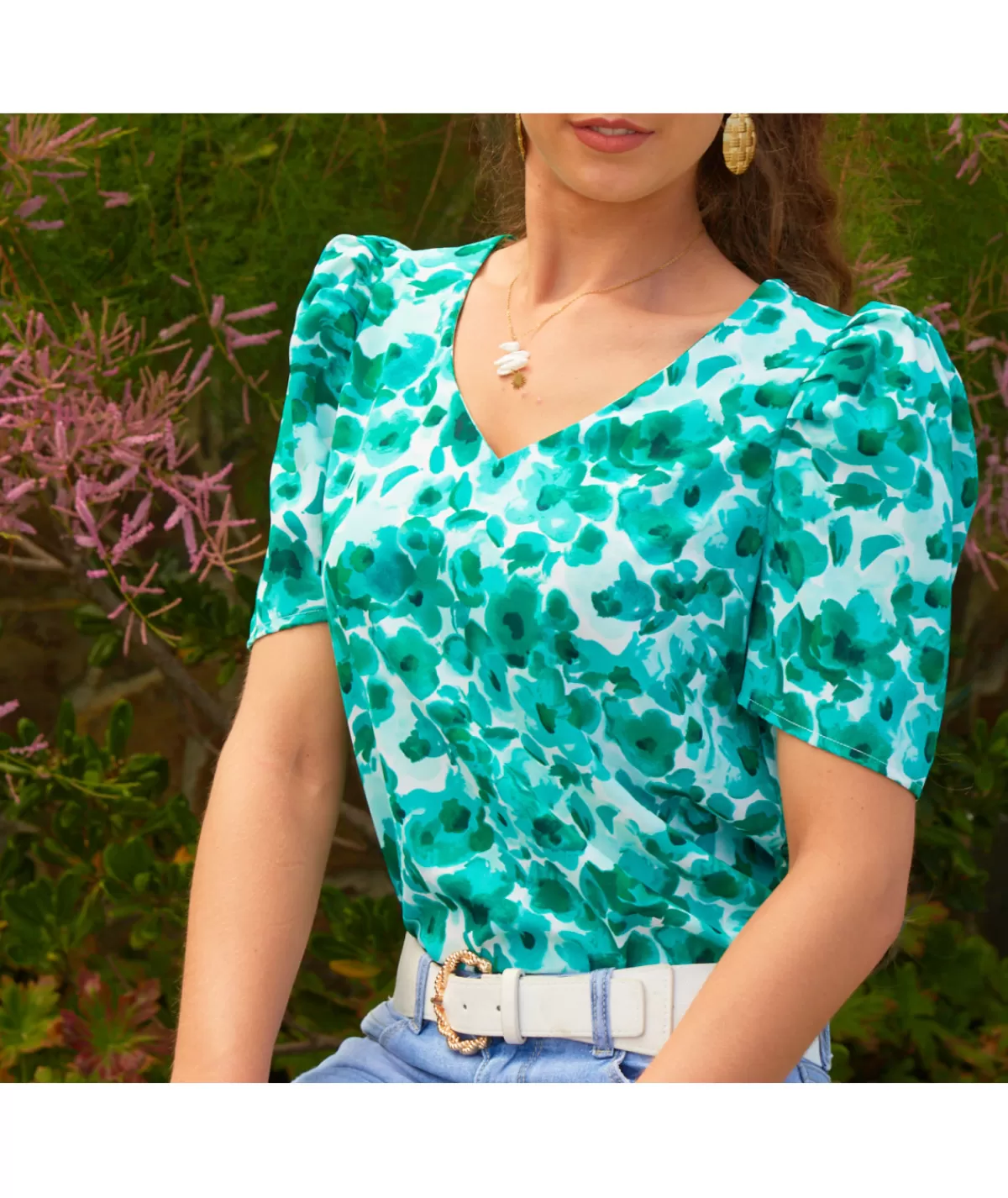 La boutique de Lilie Tops / Blouses>BLOUSE NINA Vert