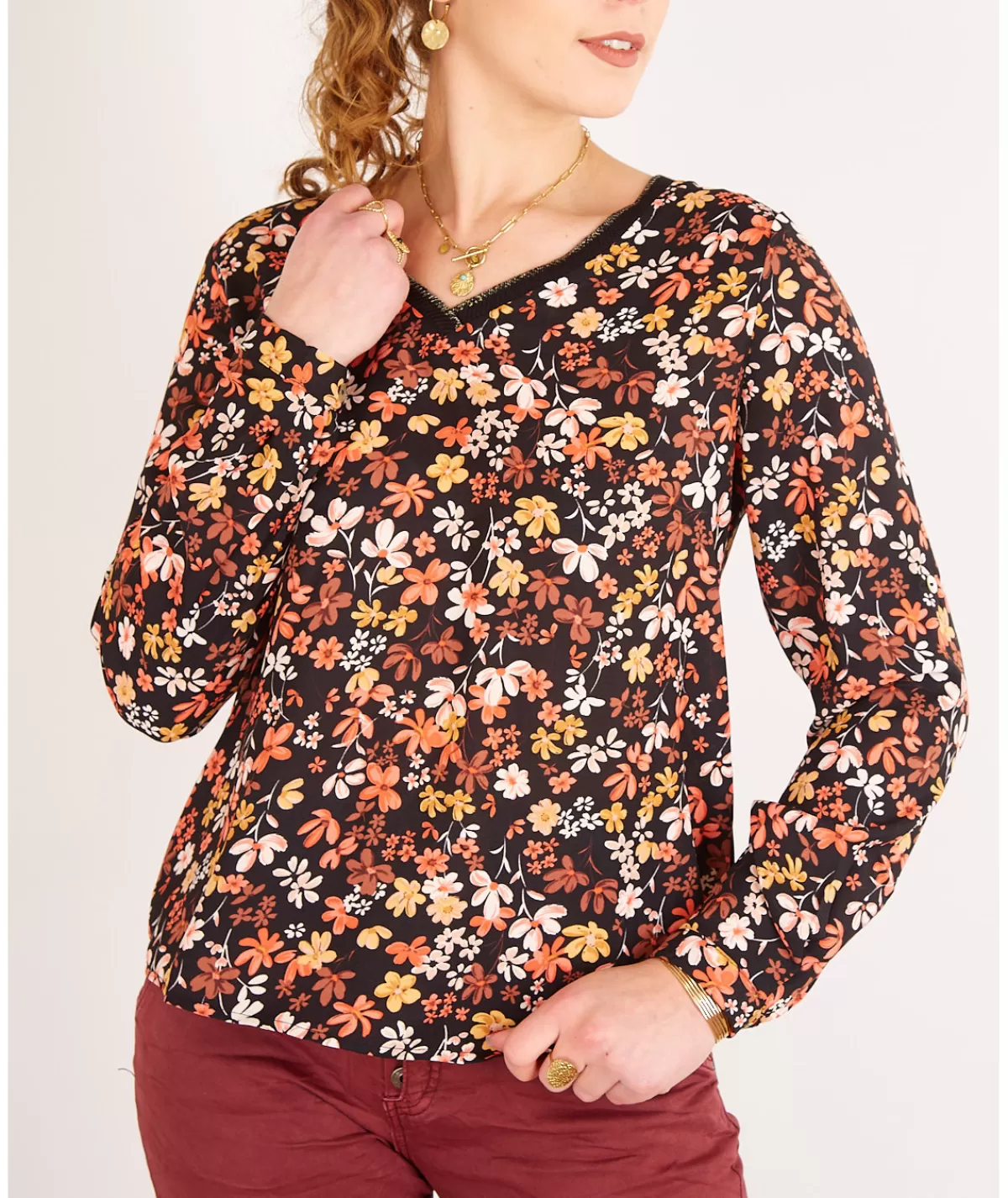La boutique de Lilie Tops / Blouses>BLOUSE PAOLINA Noir