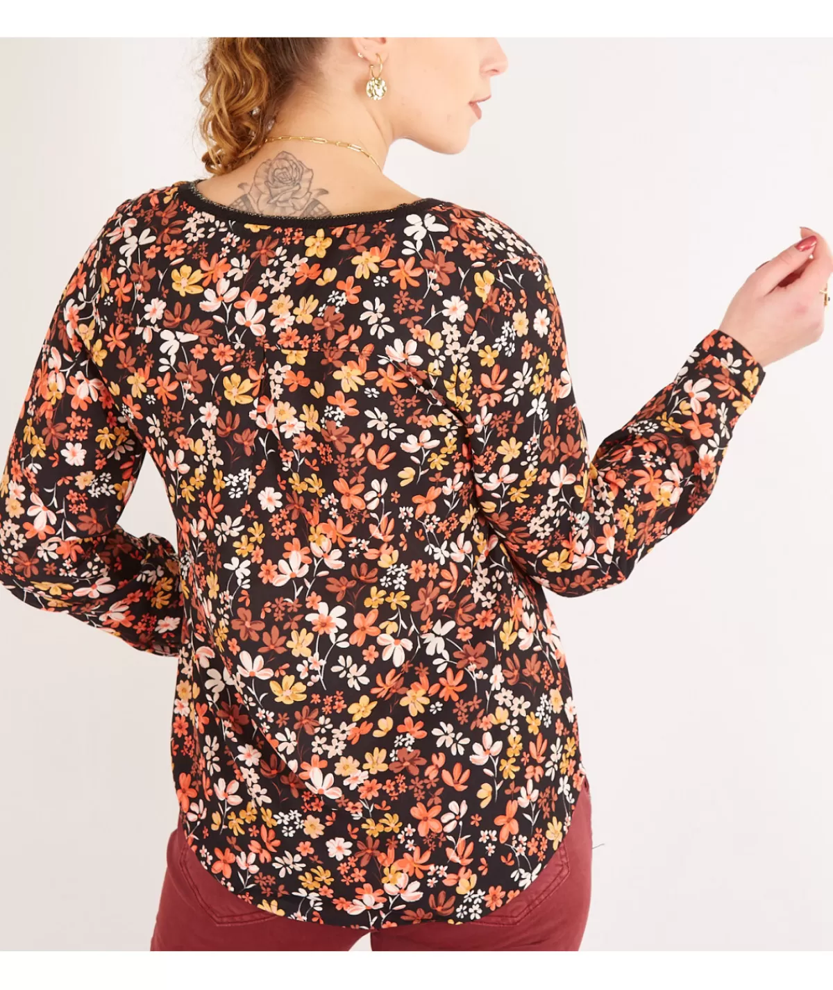 La boutique de Lilie Tops / Blouses>BLOUSE PAOLINA Noir