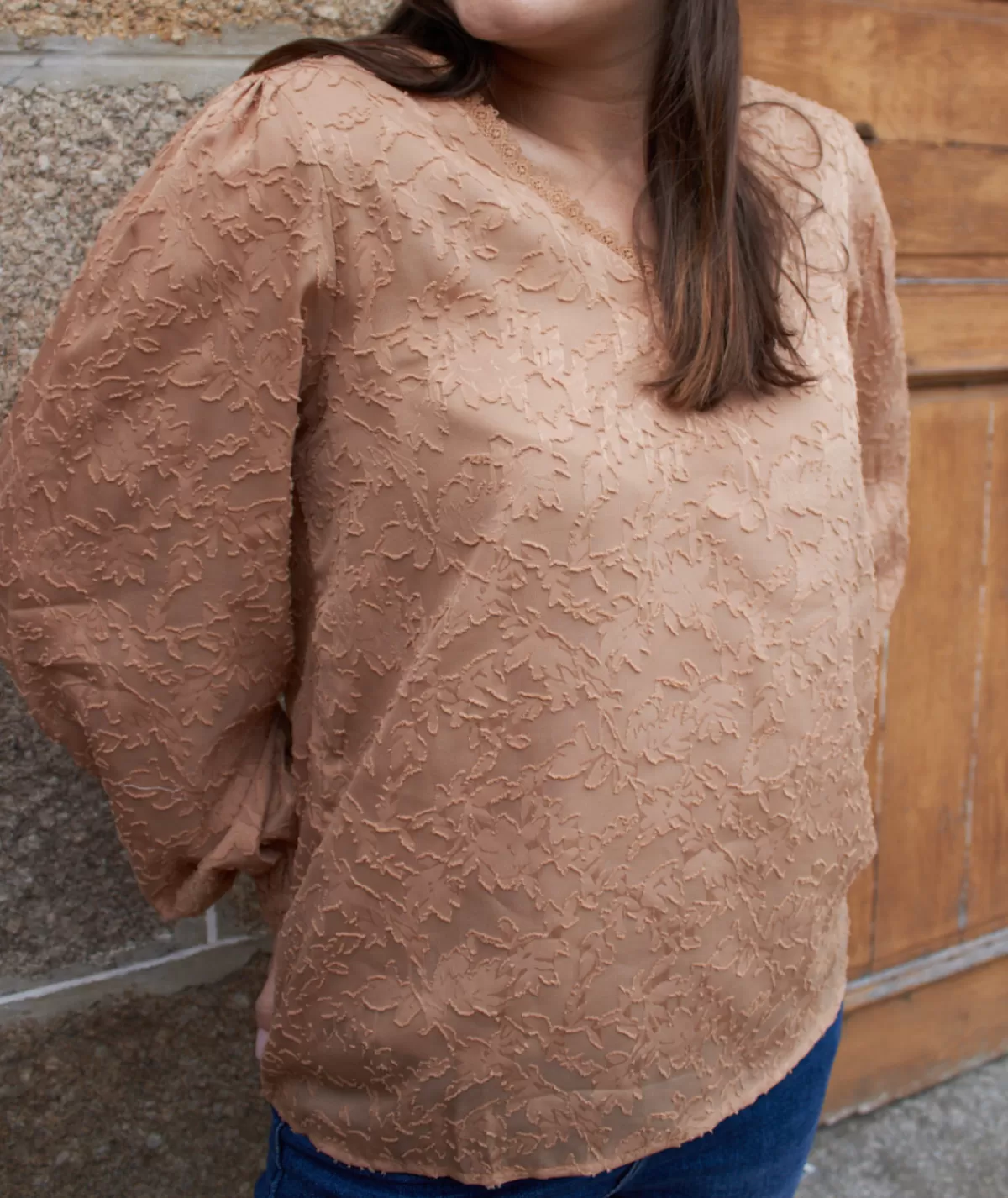 La boutique de Lilie Tops / Blouses>BLOUSE RACHELLE Camel