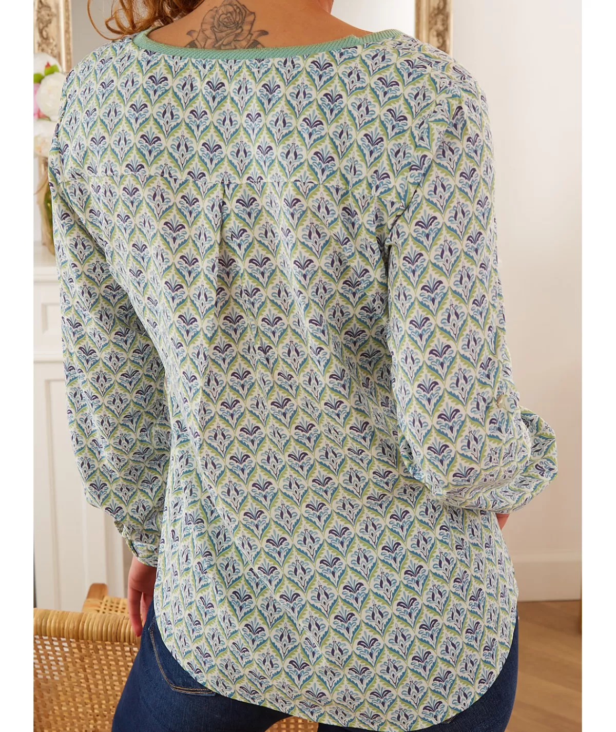 La boutique de Lilie Tops / Blouses>BLOUSE REGINA Vert