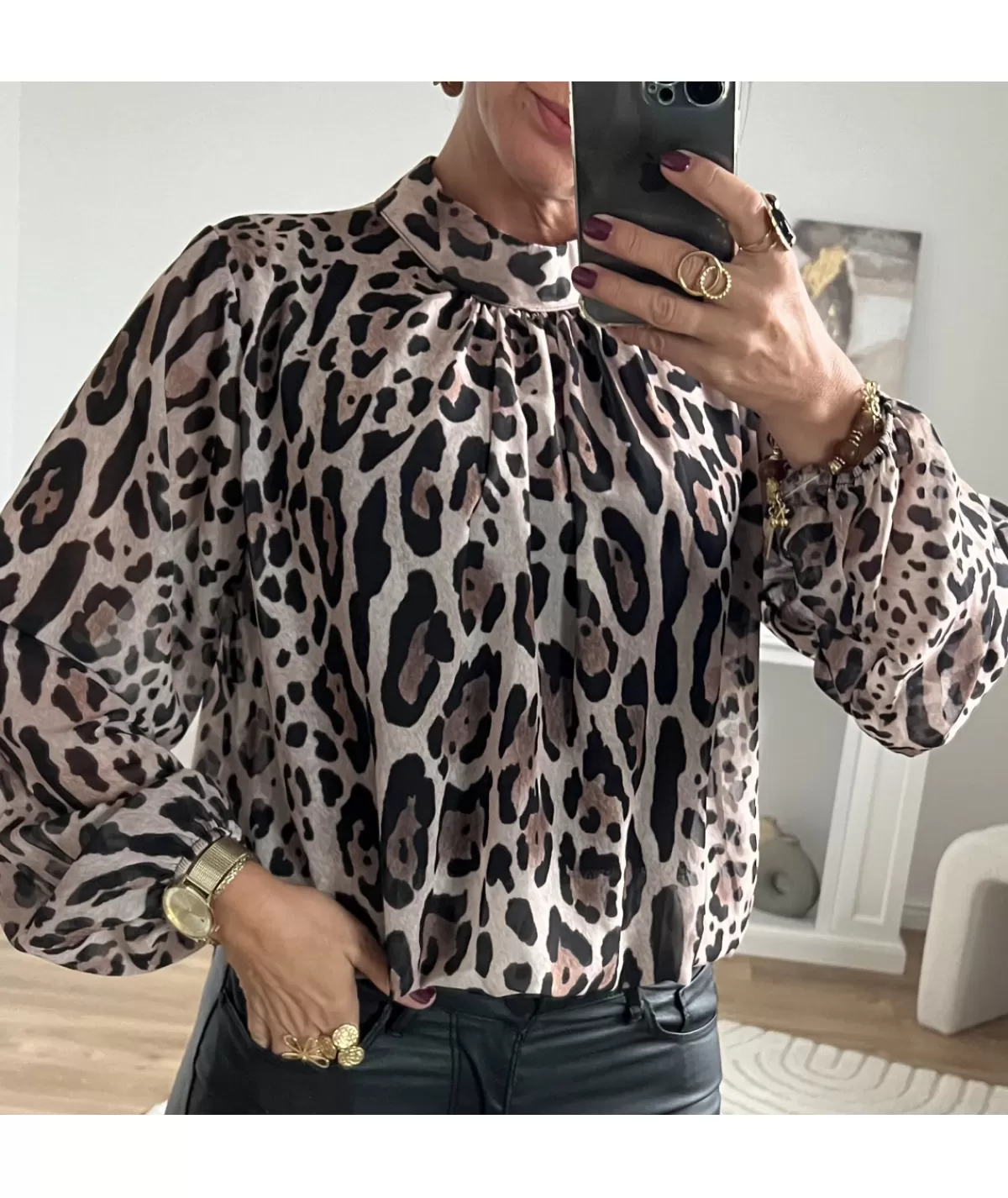 La boutique de Lilie Tops / Blouses>BLOUSE SANDRINE Taupe