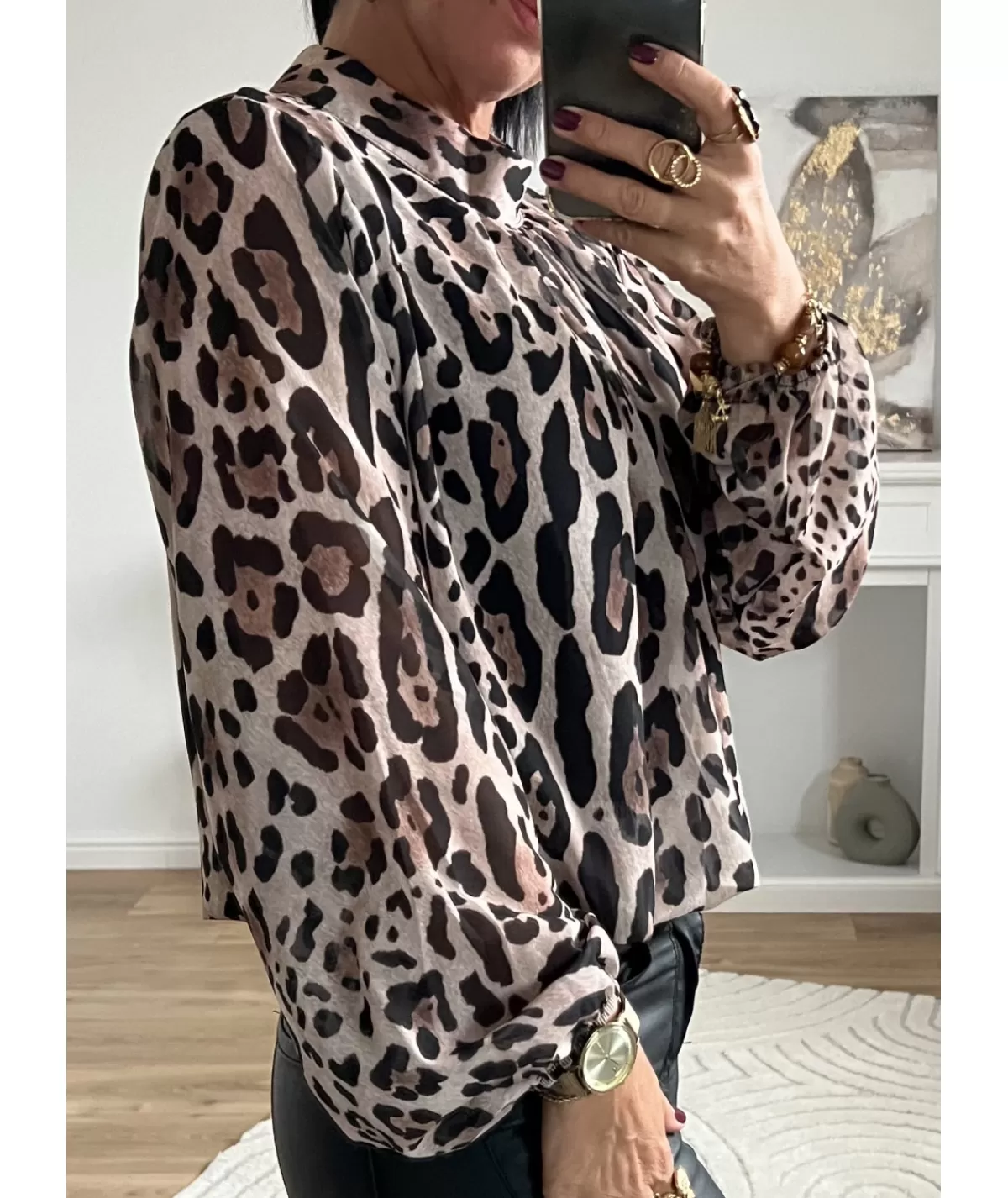 La boutique de Lilie Tops / Blouses>BLOUSE SANDRINE Taupe