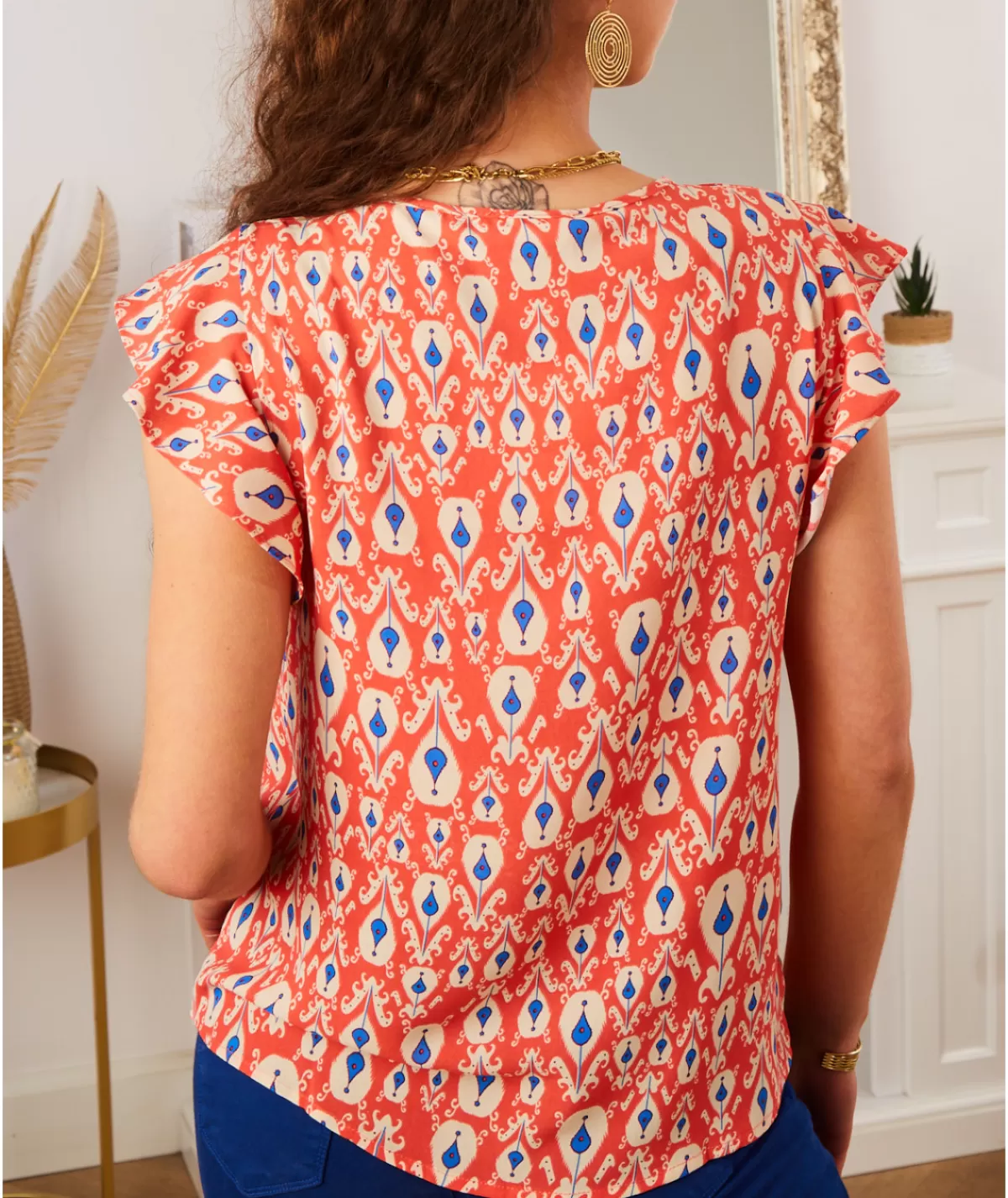 La boutique de Lilie Tops / Blouses>BLOUSE THYA Rouge