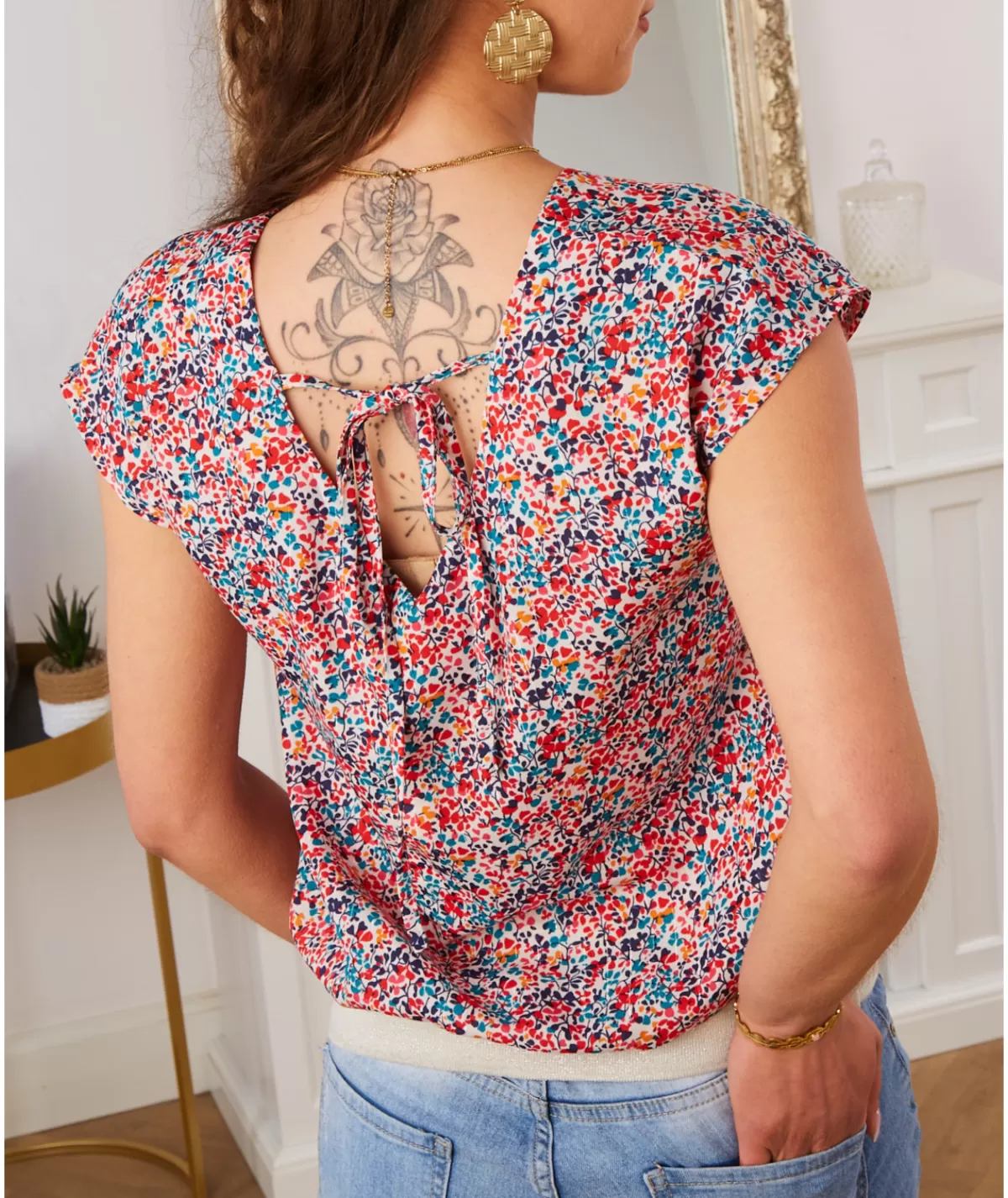 La boutique de Lilie Tops / Blouses>BLOUSE VALERIANE Rouge