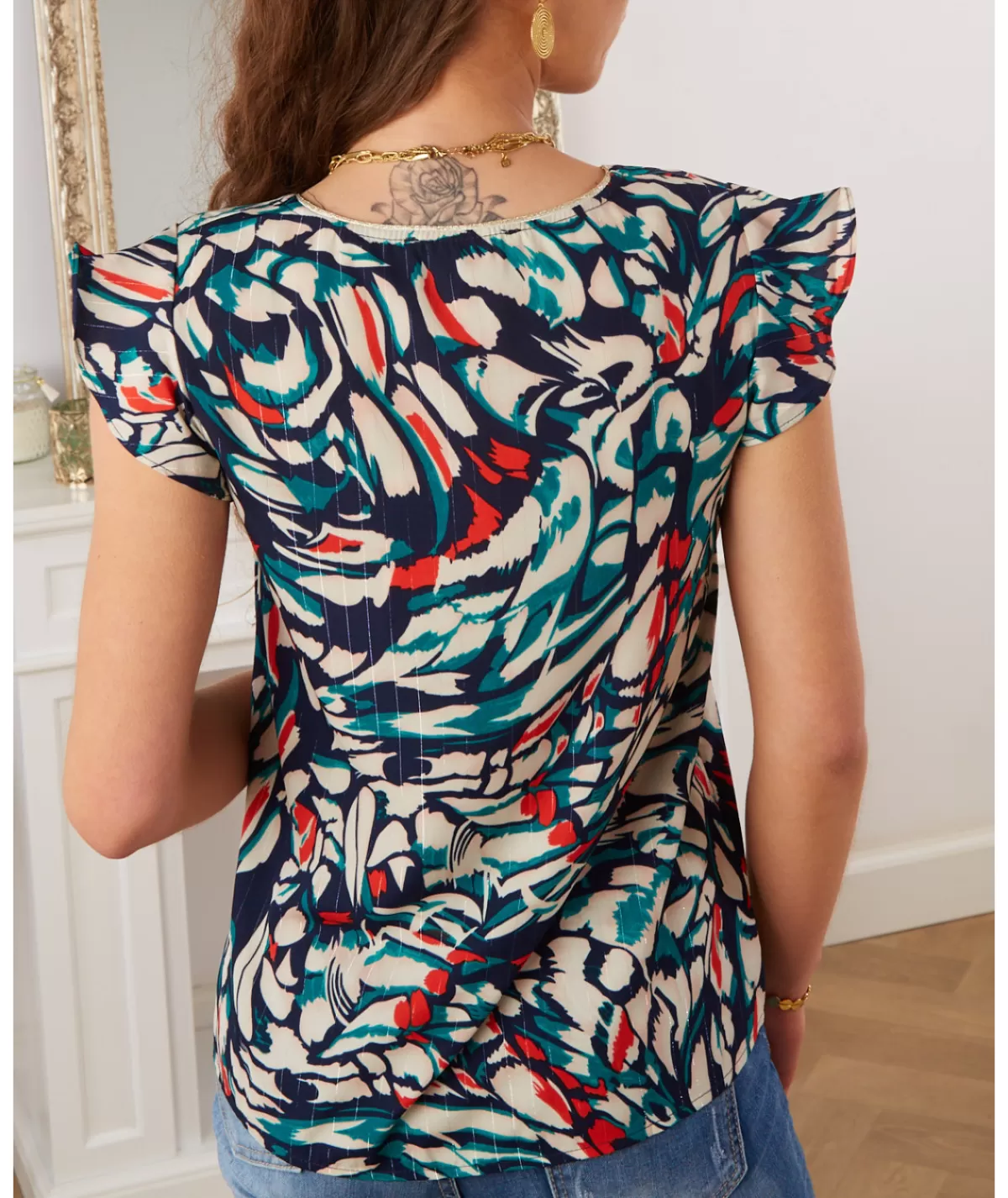 La boutique de Lilie Tops / Blouses>BLOUSE VIVIANA Marine