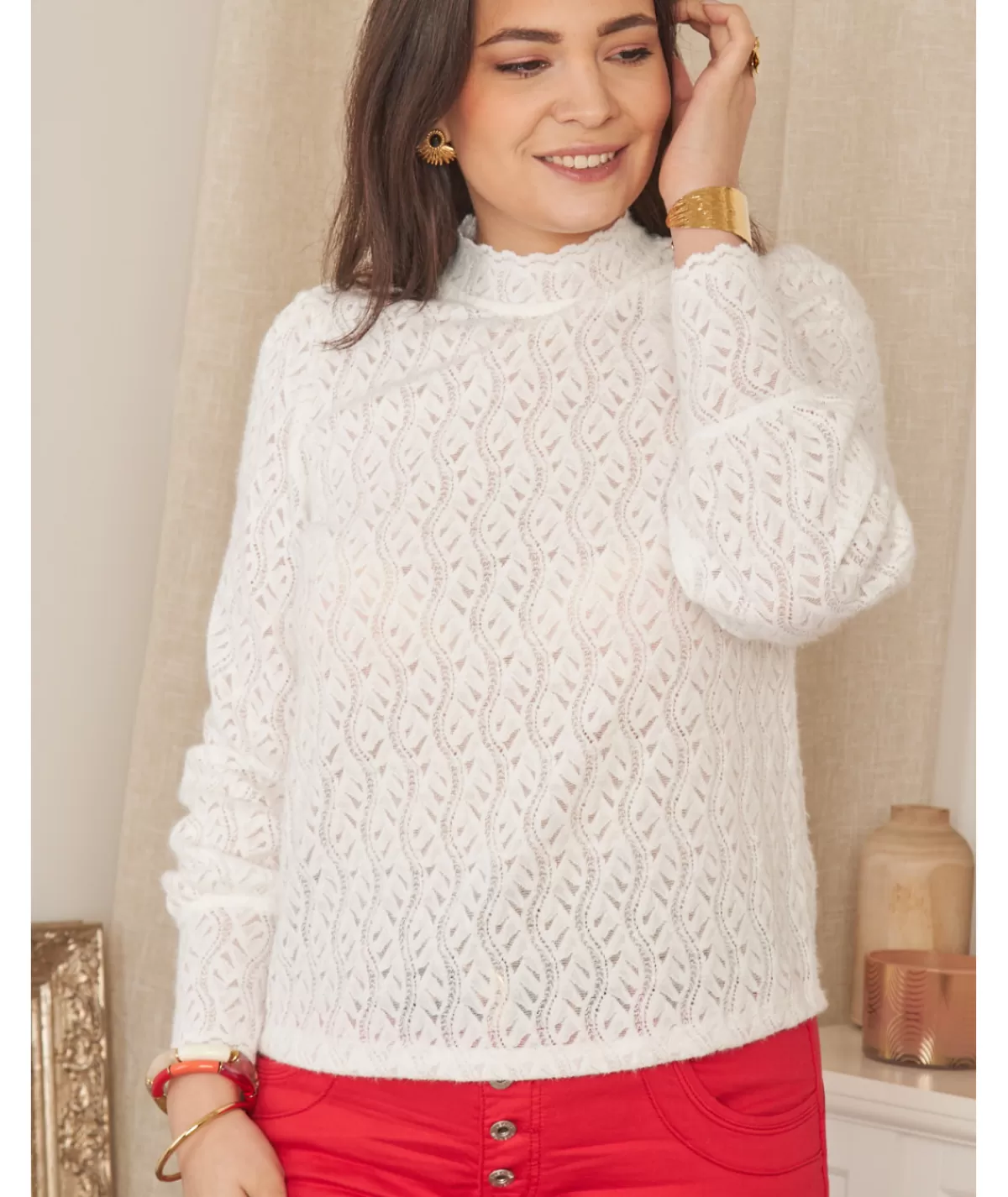 La boutique de Lilie Chemises>BLOUSE WILLANE Blanc