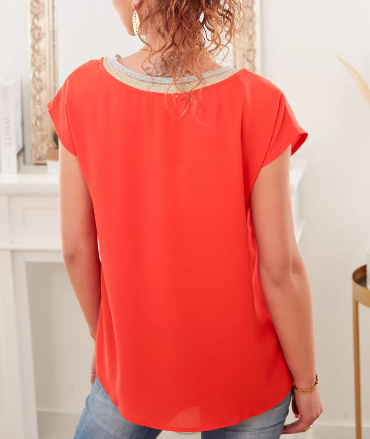 La boutique de Lilie Tops / Blouses>BLOUSE ZELYA Corail