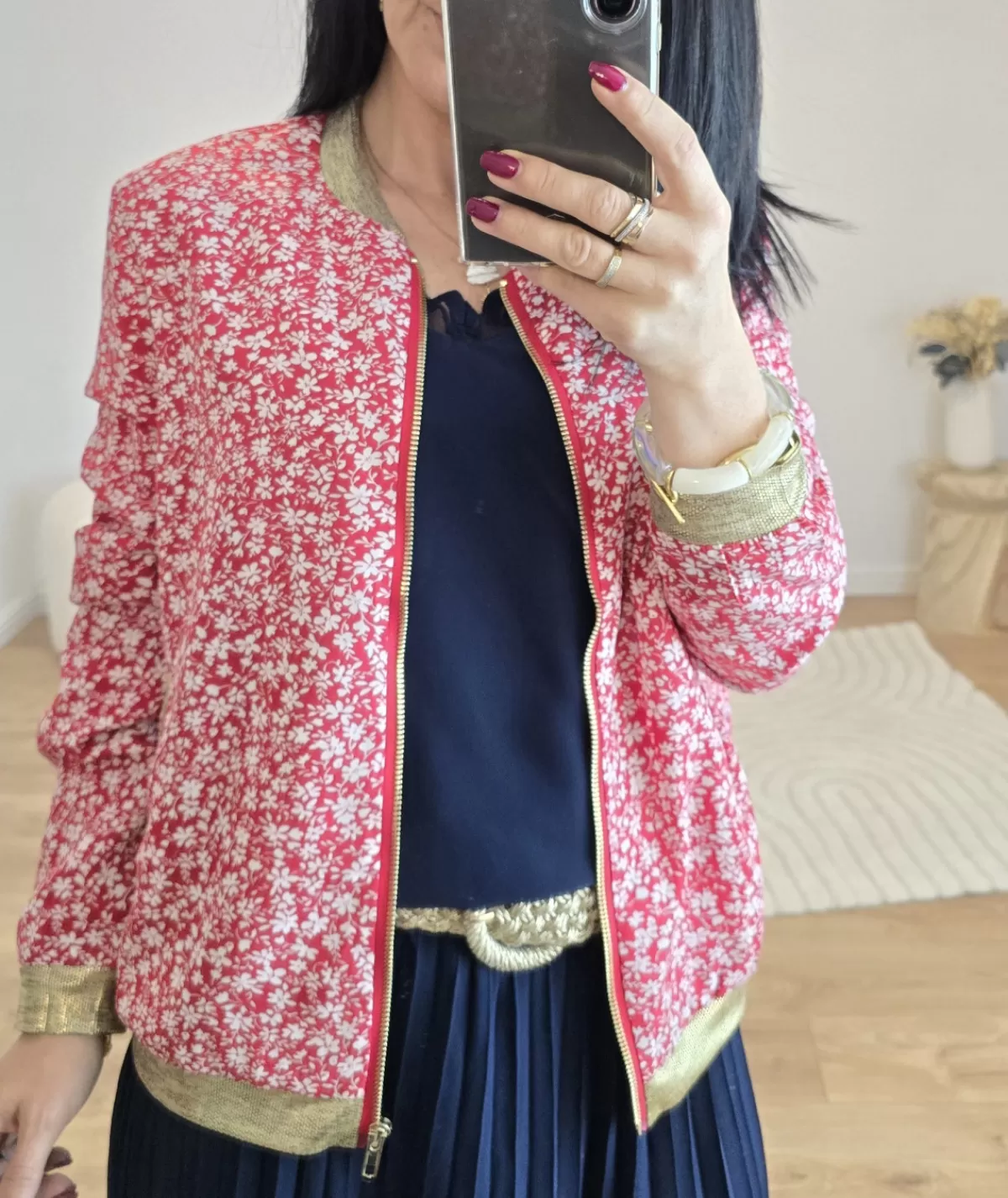 La boutique de Lilie Vestes>BOMBERS ANGELE Rouge