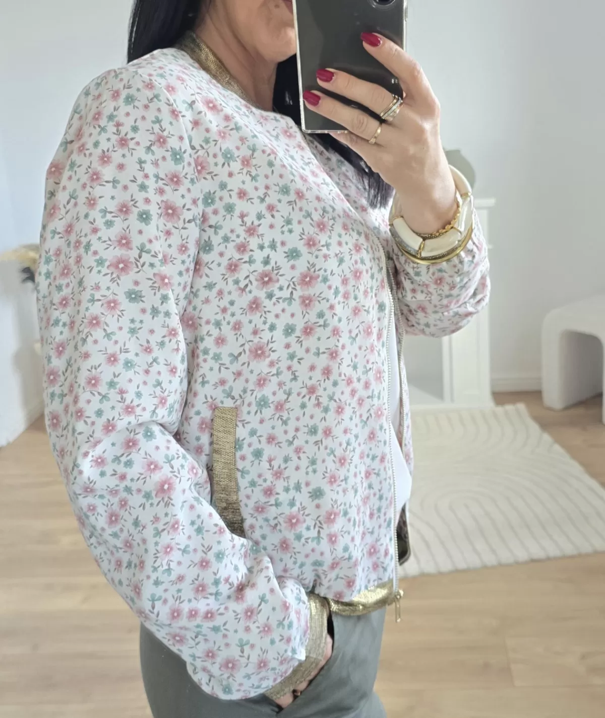 La boutique de Lilie Vestes>BOMBERS BELLA Blanc