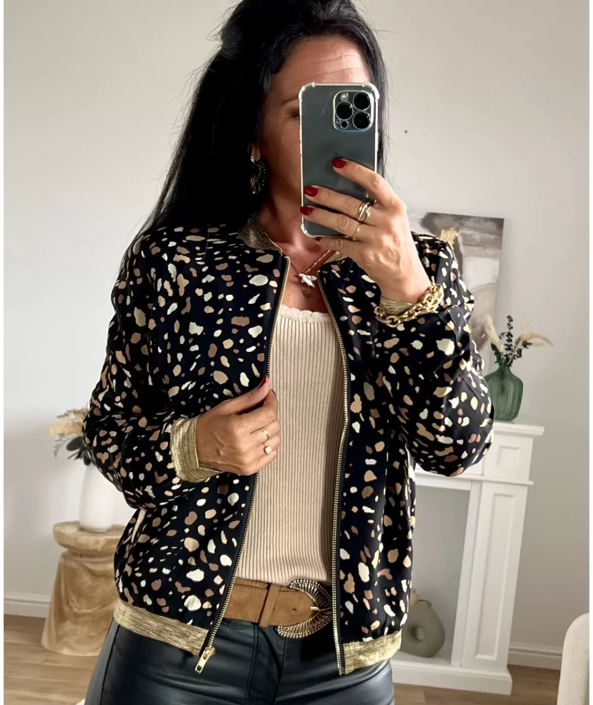 La boutique de Lilie Vestes>BOMBERS LORENZA Noir