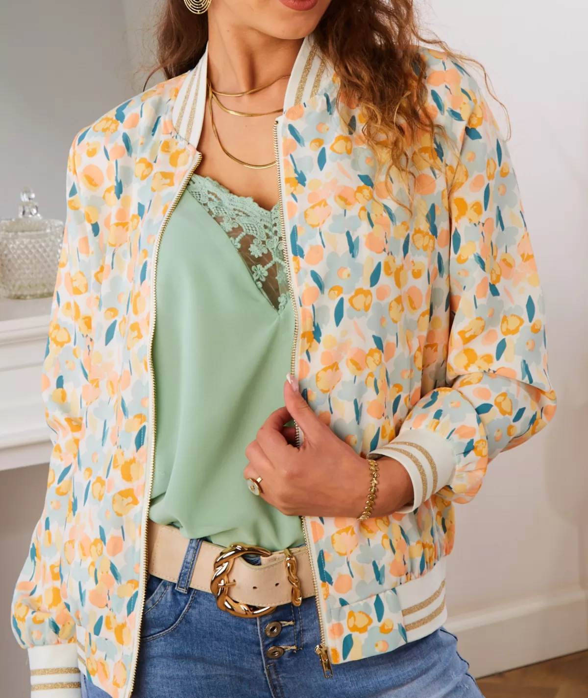 La boutique de Lilie Vestes>BOMBERS LOUISE Orange