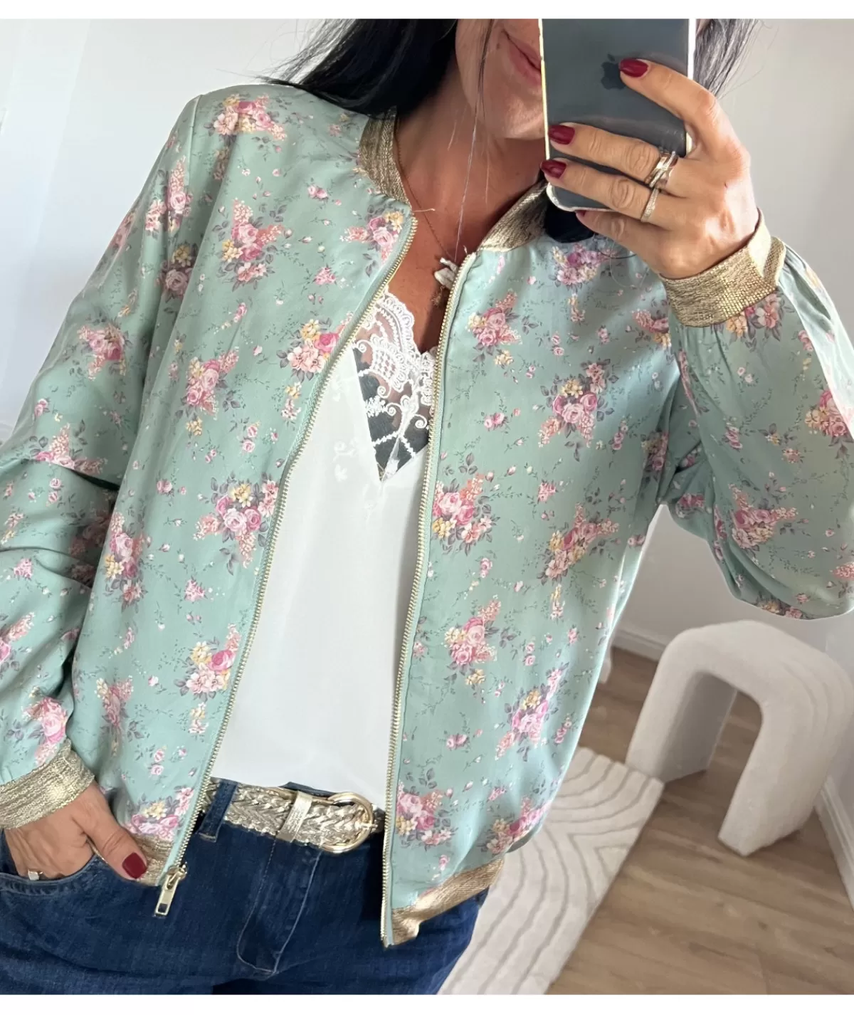 La boutique de Lilie Vestes>BOMBERS LUCIE Vertdeau