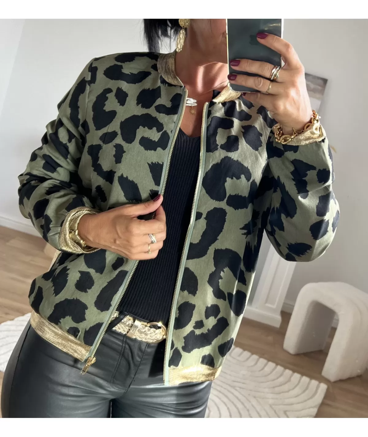 La boutique de Lilie Vestes>BOMBERS PAUL Kaki