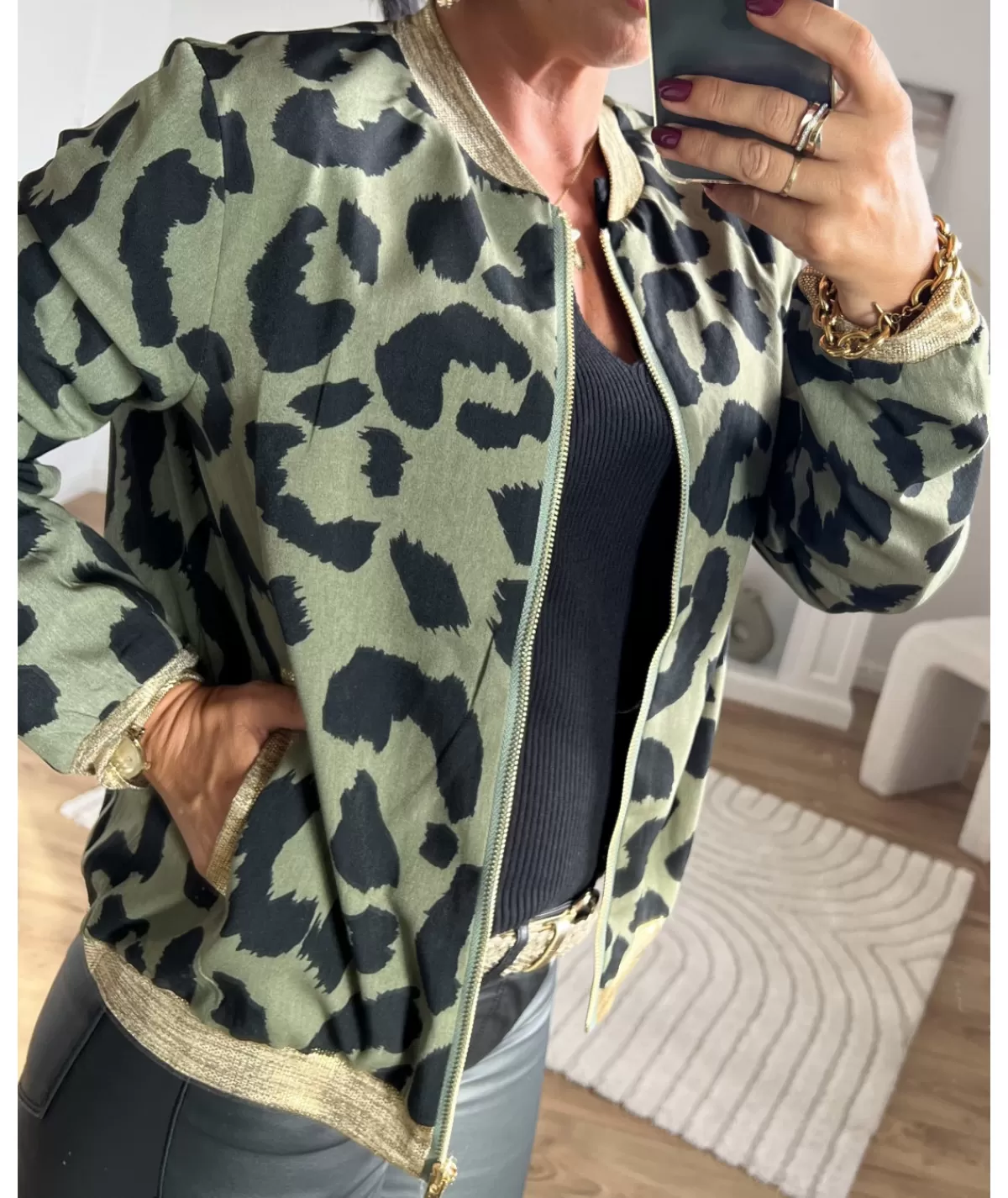 La boutique de Lilie Vestes>BOMBERS PAUL Kaki