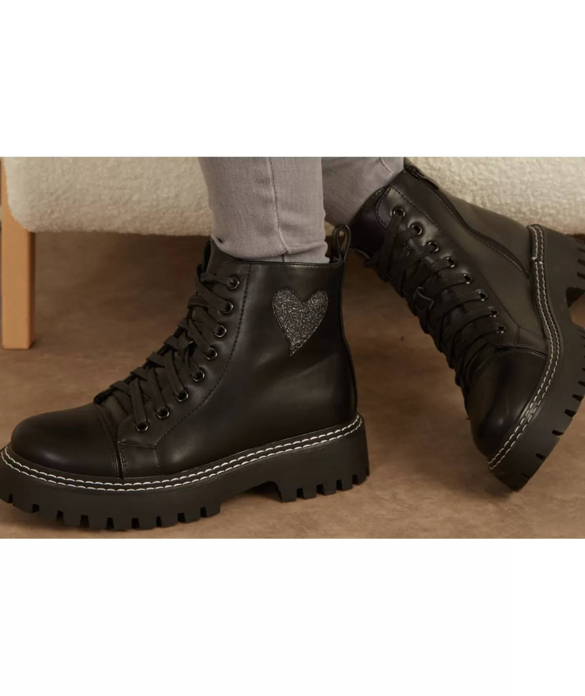 La boutique de Lilie Boots & Bottes>BOOTS TROUDY Noir