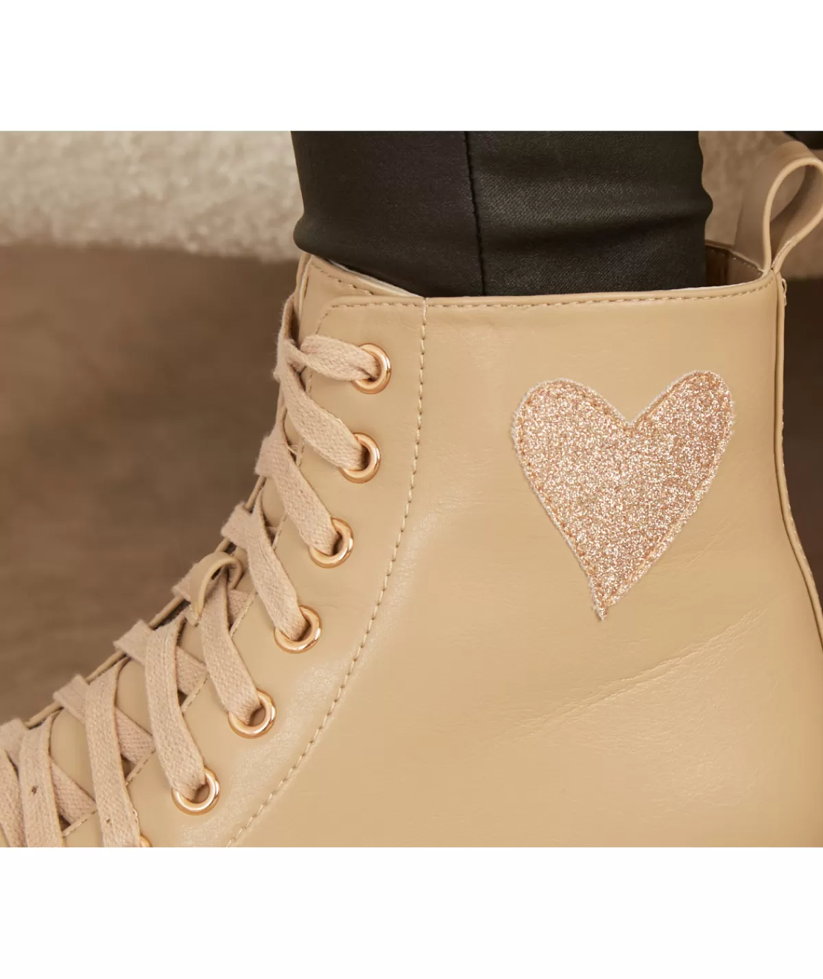 La boutique de Lilie Boots & Bottes>BOOTS TROUDY Beige