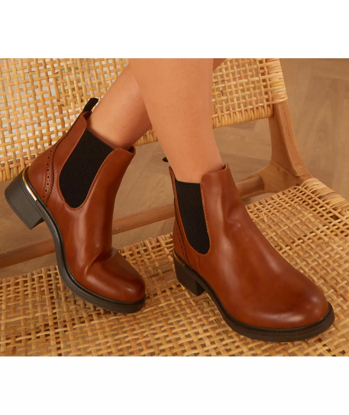 La boutique de Lilie Boots & Bottes>BOTTINE GLORIANA Camel