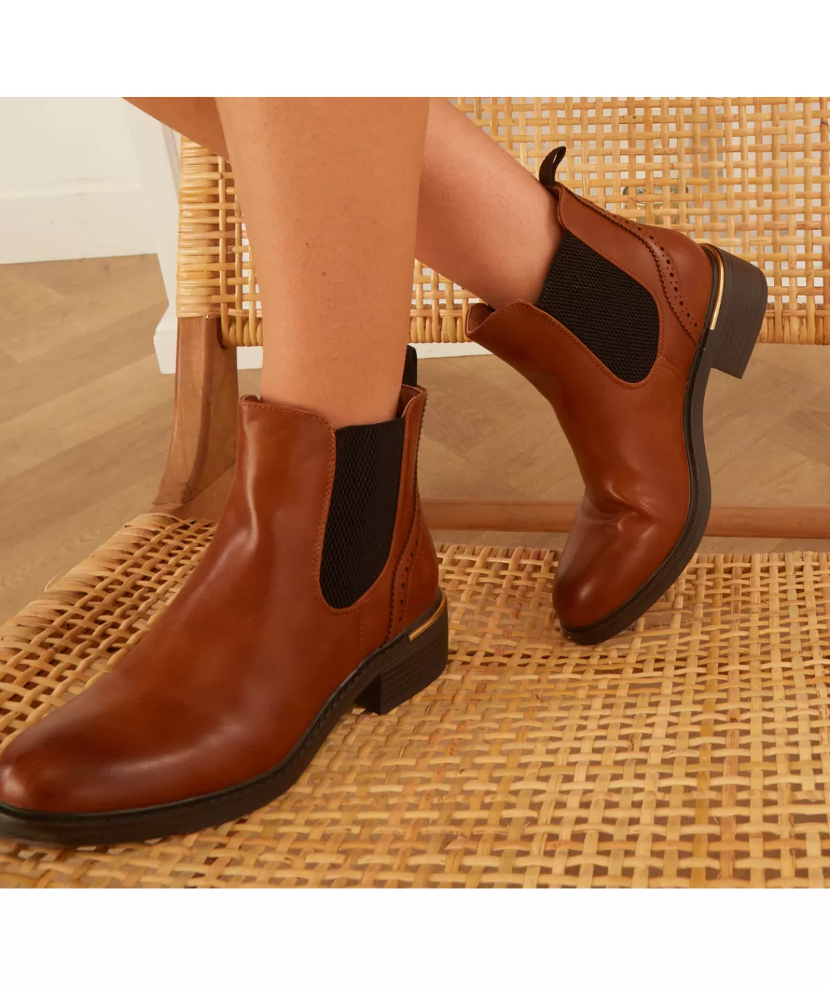 La boutique de Lilie Boots & Bottes>BOTTINE GLORIANA Camel