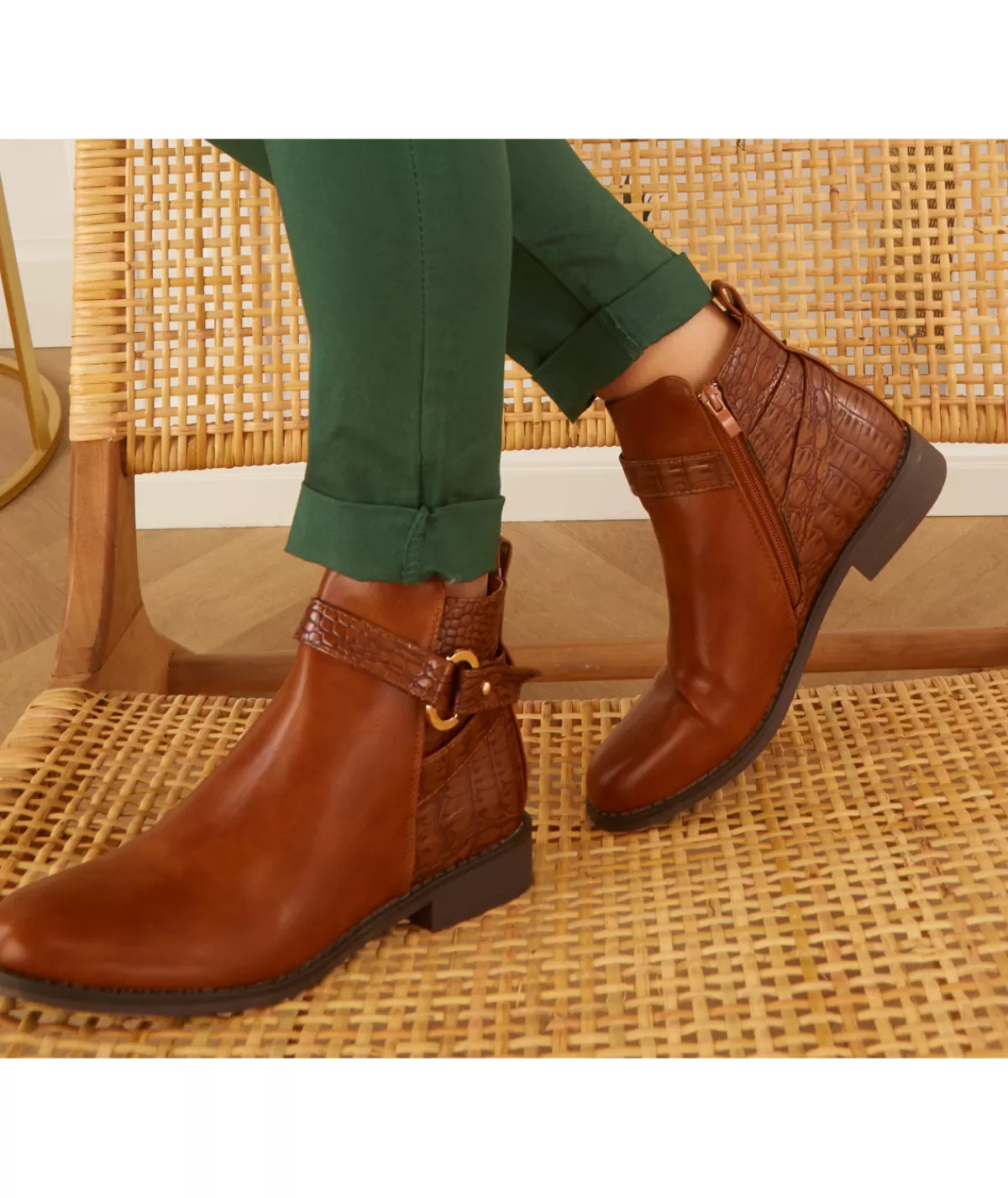 La boutique de Lilie Boots & Bottes>BOTTINE OLYMPE Camel