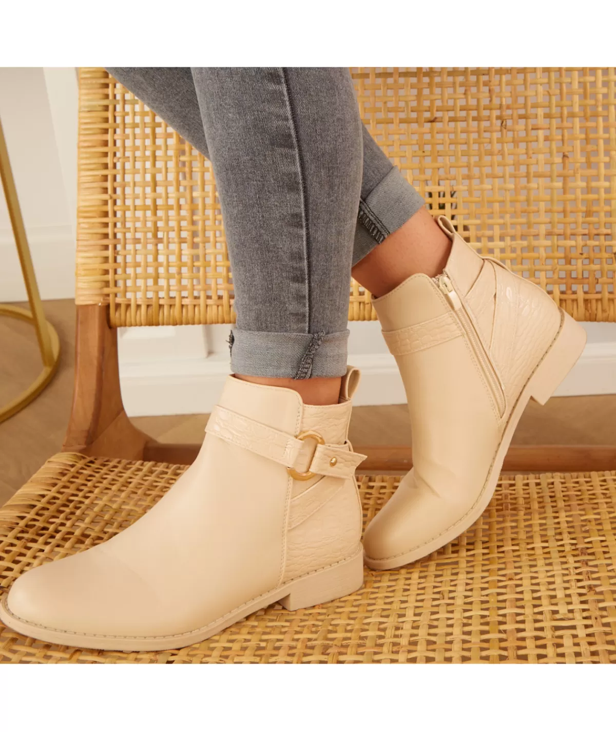 La boutique de Lilie Boots & Bottes>BOTTINE OLYMPE Beige